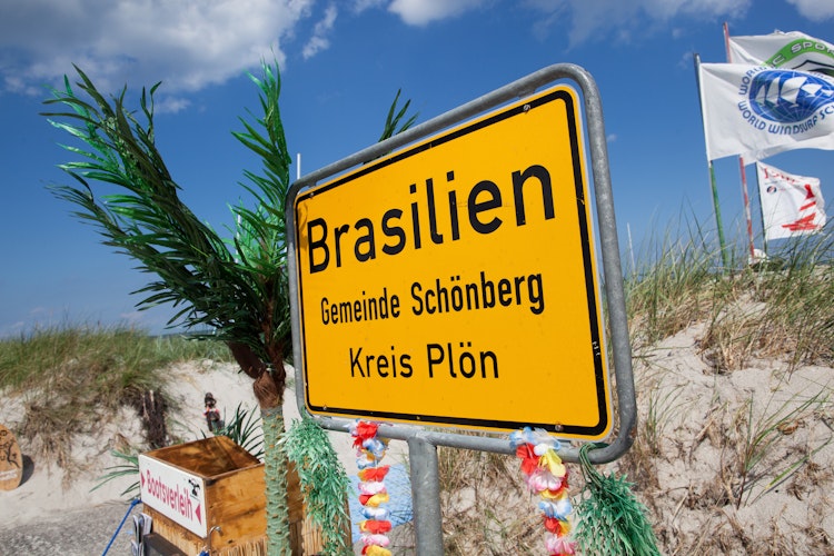 Nordsee-Idylle: Willkommen in Brasilien. Foto: dpa