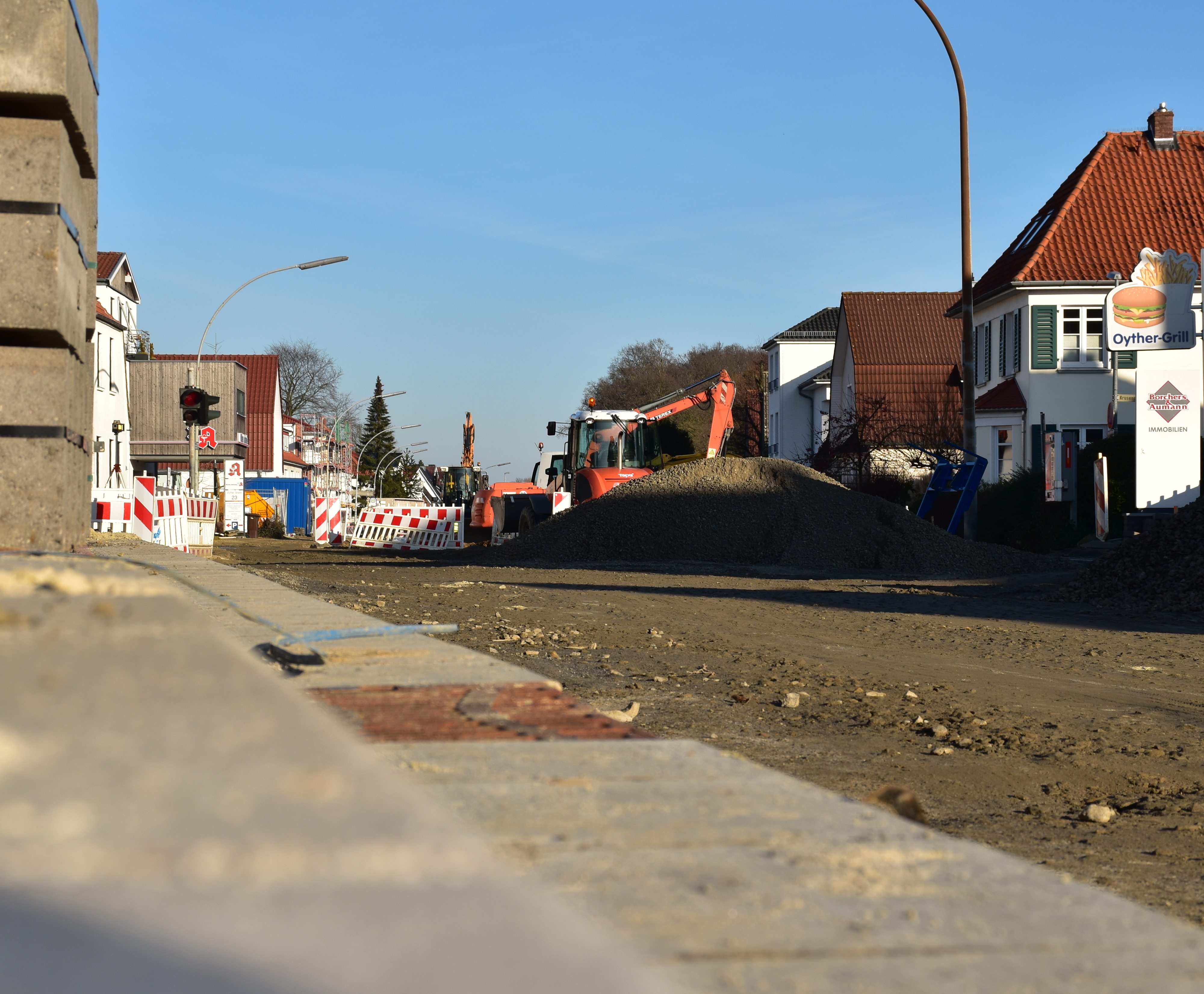 Die Oyther Straße in Vechta erhält ab kommender Woche eine neue Fahrbahn. Foto: Ebert