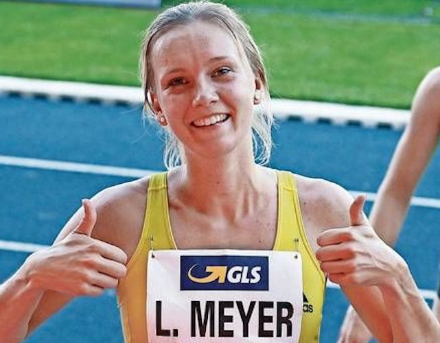Zuversichtlich: Lea Meyer befindet sich derzeit trotz aller Widrigkeiten in einer ausgezeichneten Form. Foto: Harald Prepens