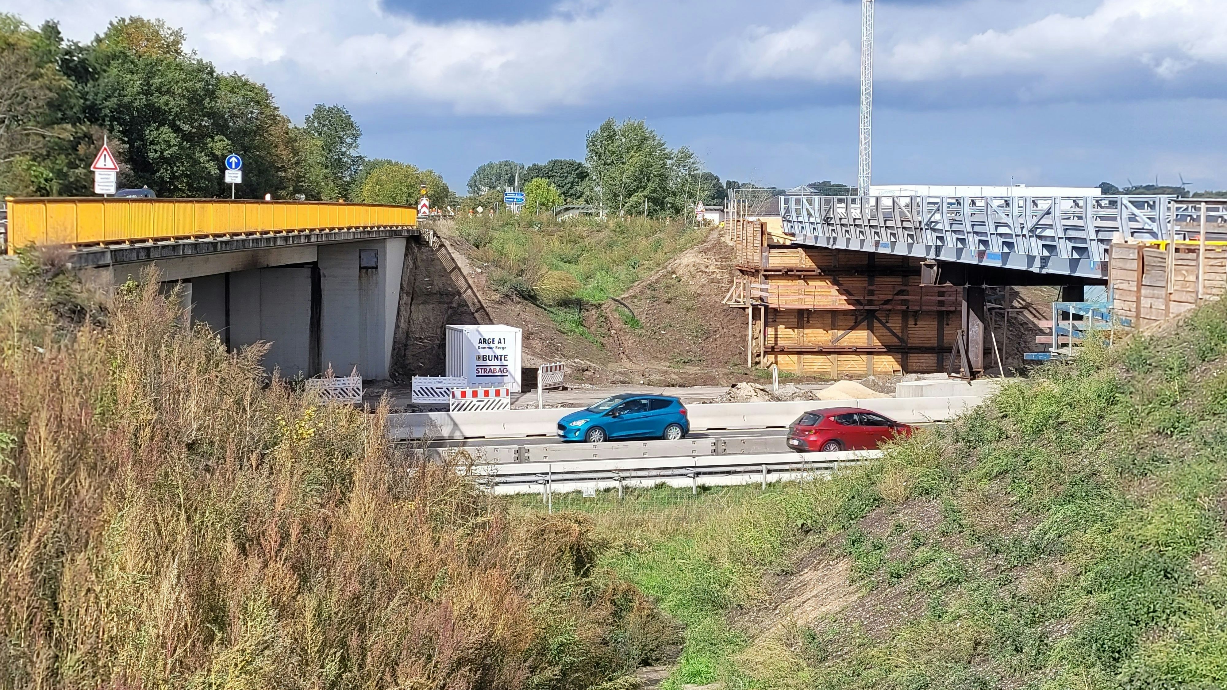 Ersatzbrücke über die Autobahn an der L76 in Neuenkirchen-Vörden. Foto: von der Heide