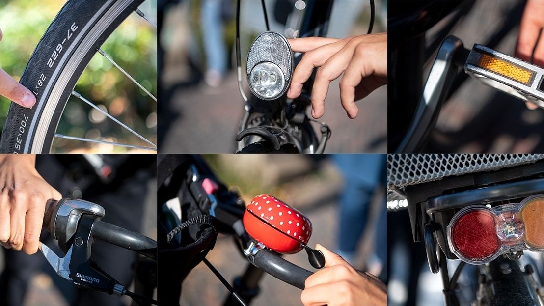 Verschiedene Sicherheitsaspekte an einem Fahrrad sollten selbstverständlich sein, sagt die Polizei. Fotos: dpa