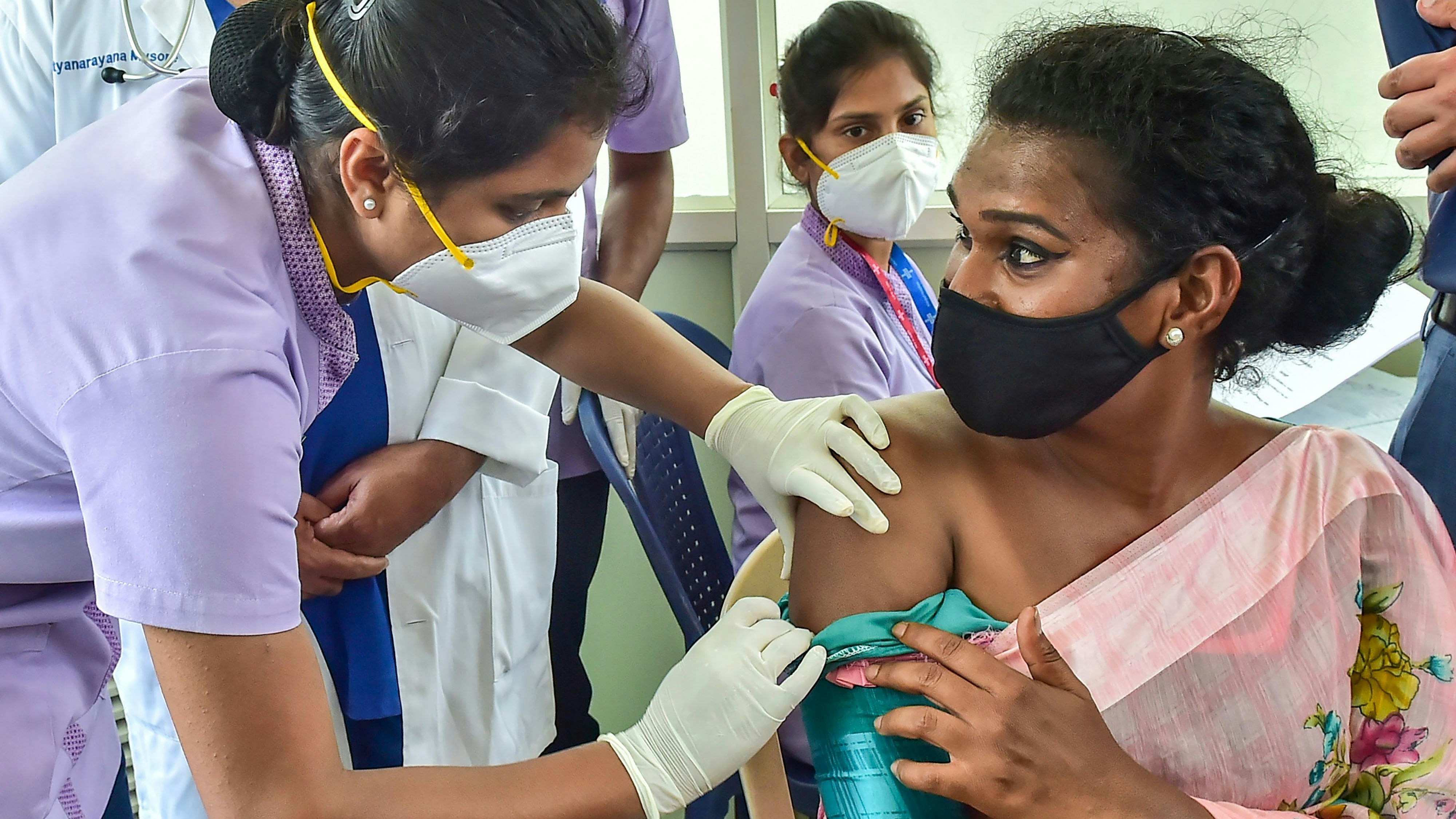 Wichtiger Piks: Die Impfkampagnen in Indien sind unterschiedlich erfolgreich. Foto: dpa/BG-Shailendra Bhojak