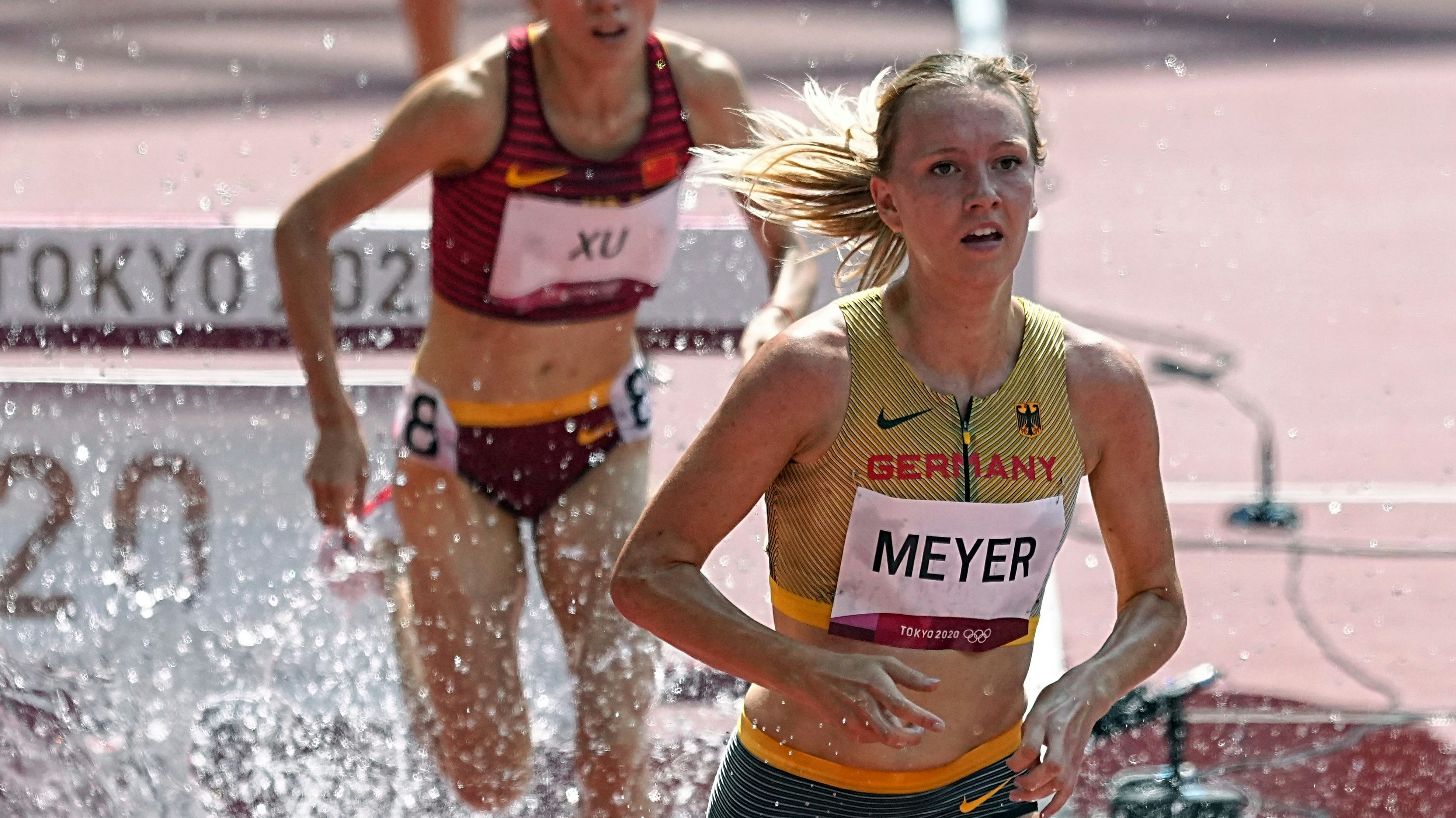 Als 7. ihres Vorlaufes hatte Lea Meyer über 3000 Meter Hindernis letztlich keine Chance auf einen Platz im Finale. Foto: dpa/Kappeler