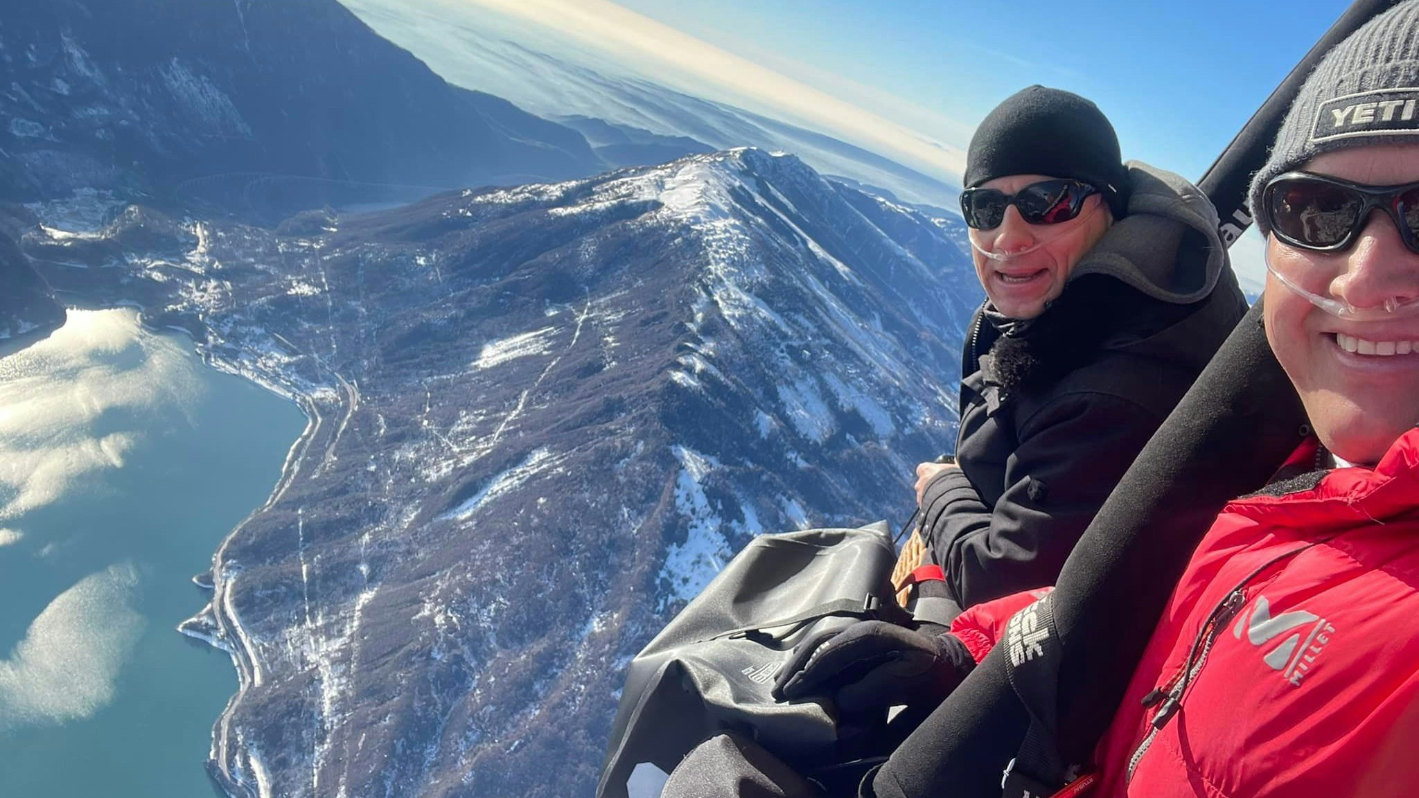 Alpenüberquerung: Holger Dirxen (rechts) war mit René Krämer in einer Höhe von bis zu 6000 Metern unterwegs. Foto: Dirxen