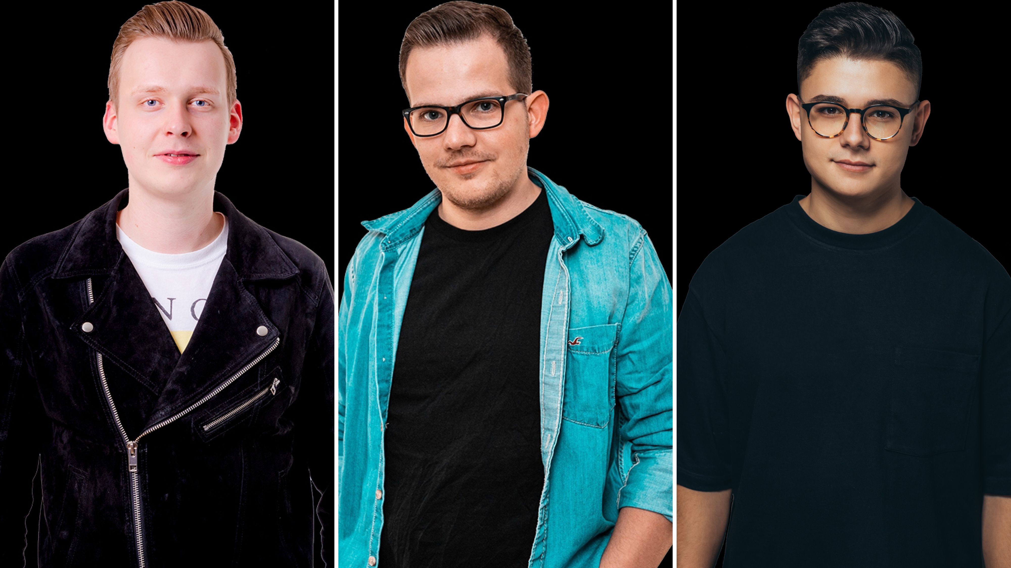 Drei von 5 DJs beim Online-Festival: (von links) Niklas Quebbemann, Marco Lamping und Daniel Hein sind für die Stadtstreicher am Samstag (1. Mai) am Start. Fotomontage: Stadtstreicher/von Hammerstein