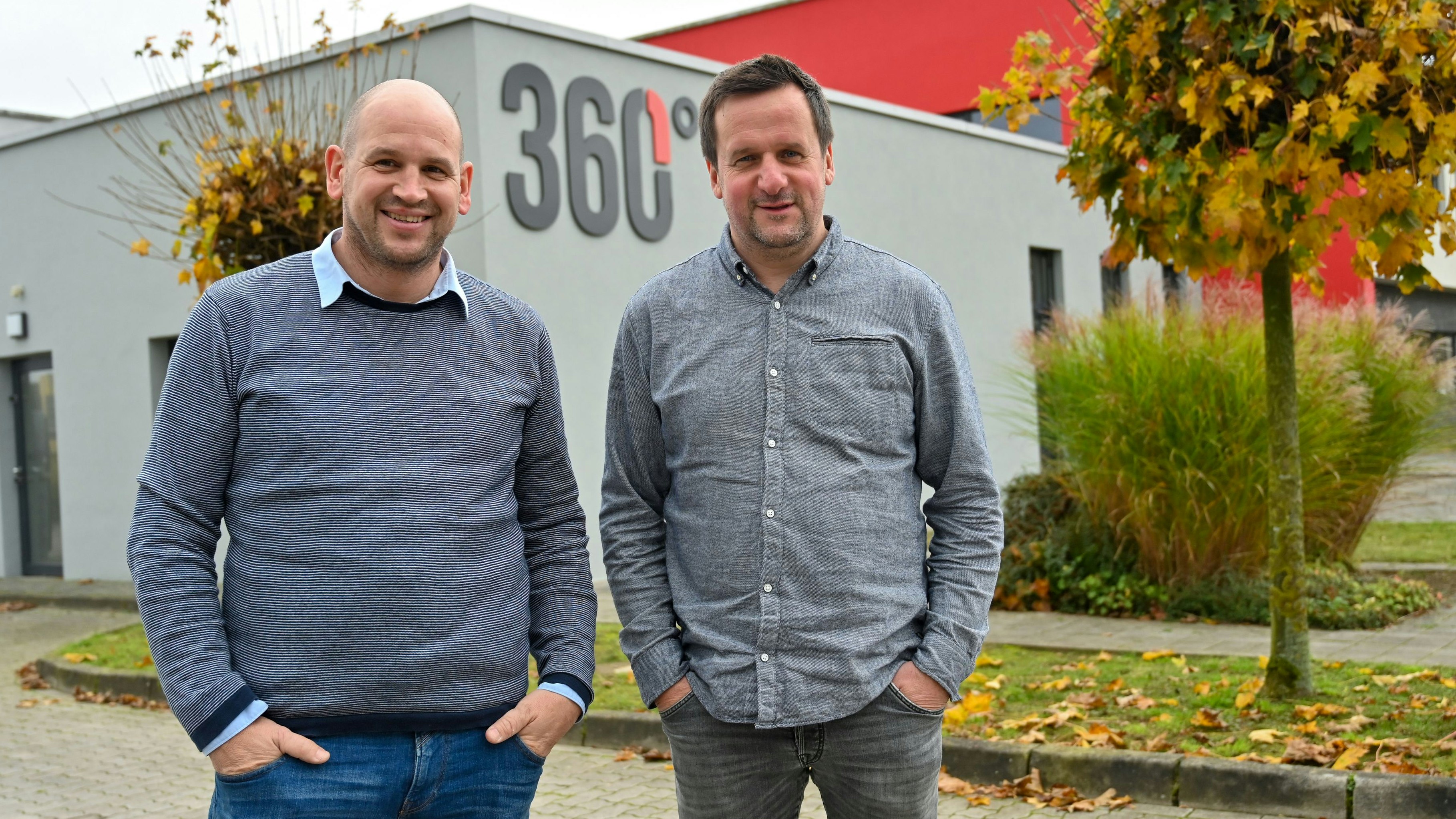 Verantwortlich bei "Jobwärts": Jan Lübbers (von links) und Jörg Stratmann. Foto: Hermes