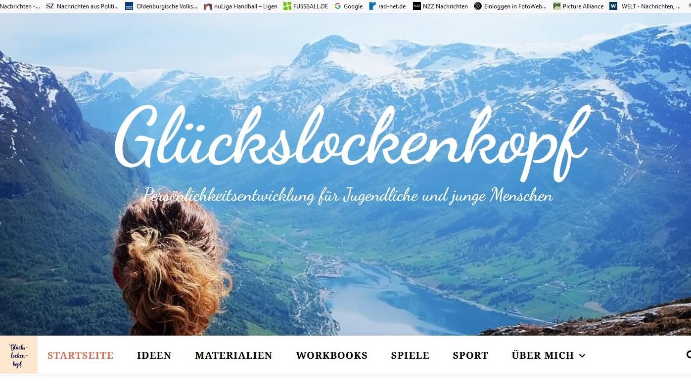 Glücksmoment: Auf der Startseite ihres Blogs blickt Elisabeth Lemke auf eine norwegische Fjordlandschaft. Foto: Lemke