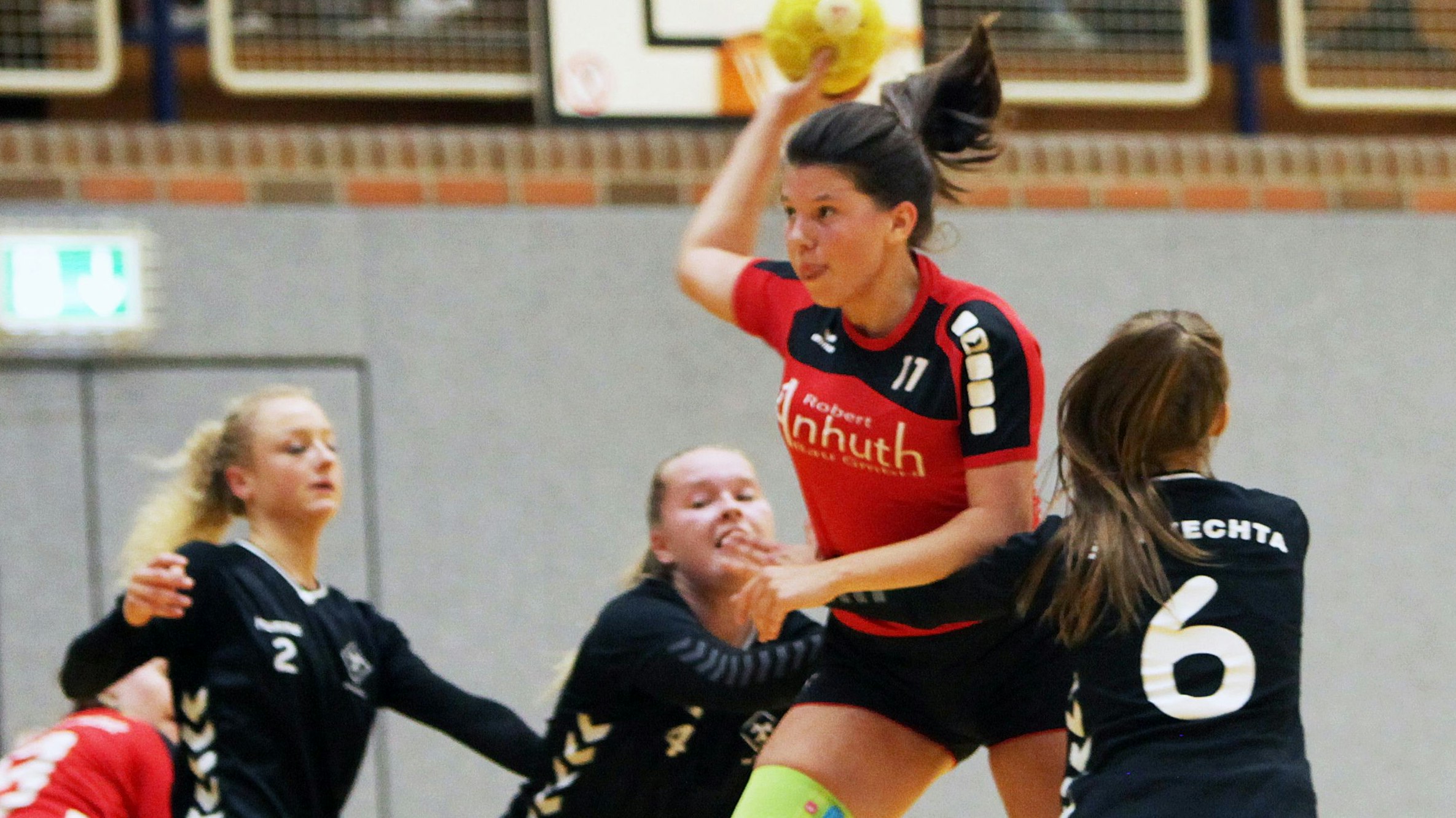 Wie geht es weiter im Handball? Szene aus einem A-Jugendspiel zwischen Frisia Goldenstedt und SFN Vechta. Foto: Schikora