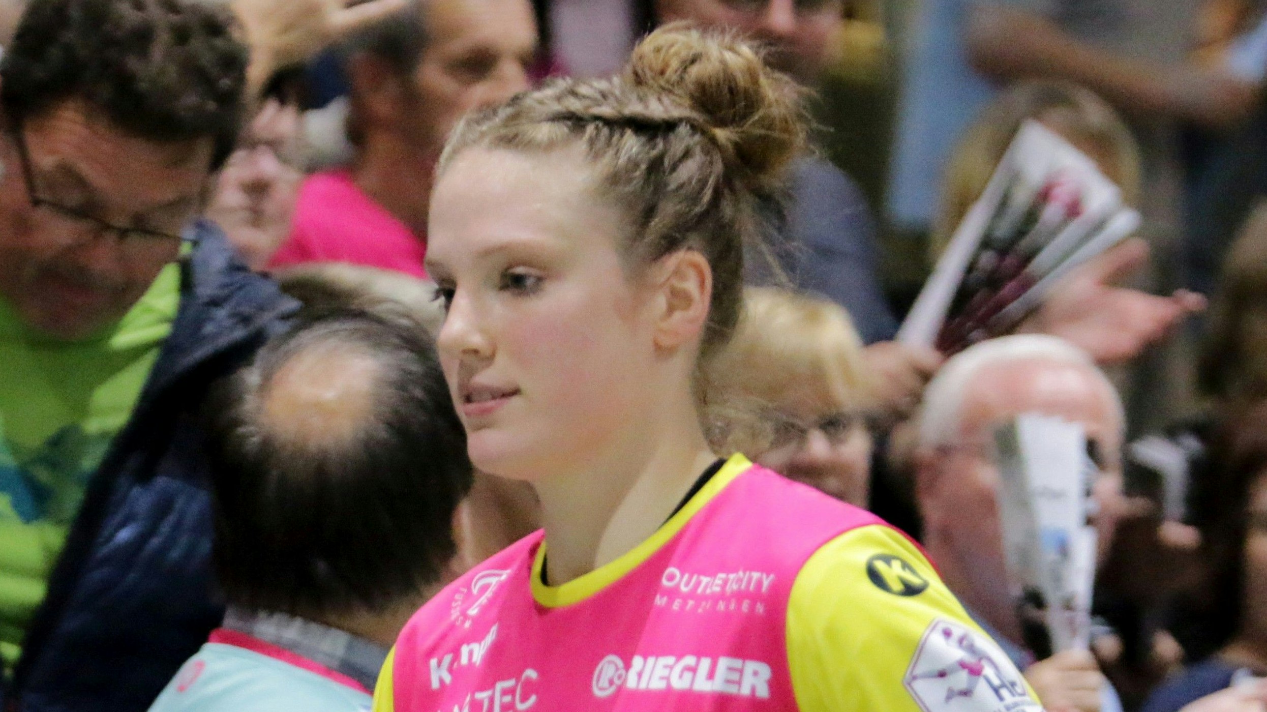 Auf Abschiedstour: Handballtorfrau Madita Kohorst im Trikot der TuS Metzingen. Foto: Gunar Fritzsche
