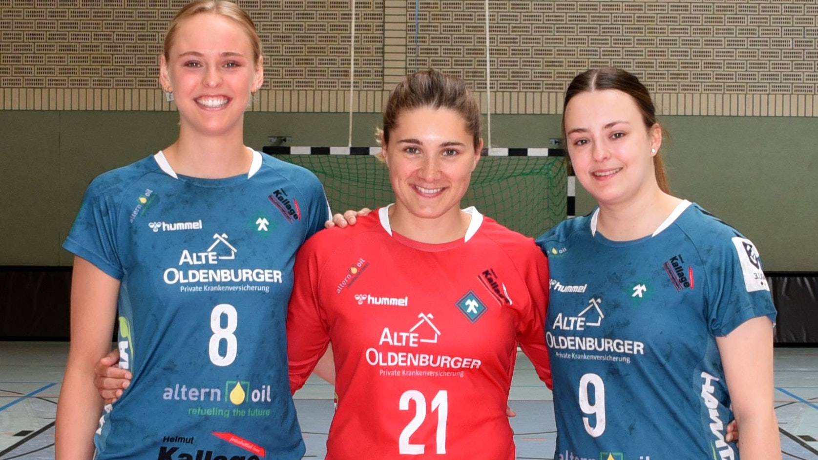 Verstärkung aus der Oberliga: Paula Zerhusen, Ellen Loock und Marie Majewski (von links). Foto: Gabi Müller