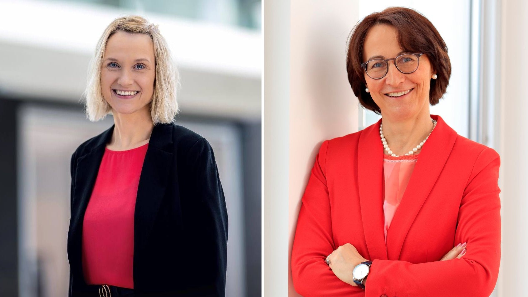 Erfolgreiche Frauen bei der LzO: Die stellvertretende Direktorin Unternehmenskunden, Christina Jämmrich (links), und Vorständin der LzO, Tanja-Vera Asmussen (rechts). Foto: LzO