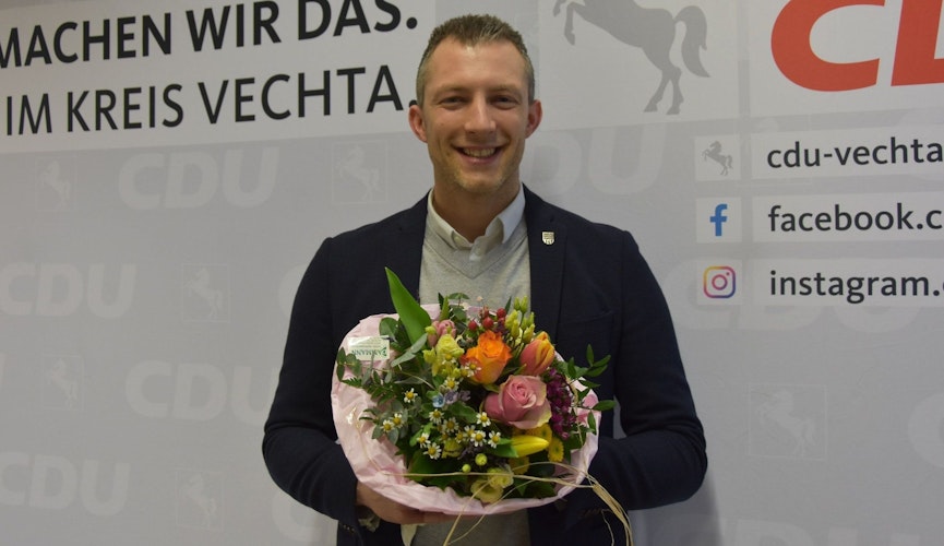 Offiziell der CDU-Landtagskandidat für den Kreis Vechta: André Hüttemeyer. Foto: Tzimurtas
