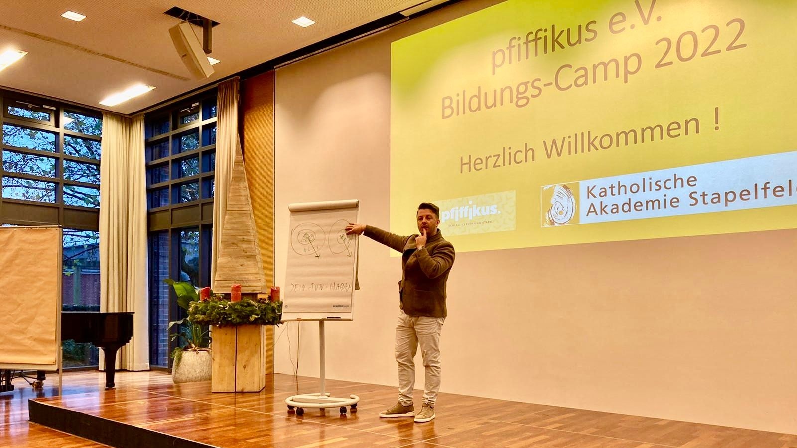 Tipps und Erfahrungen aus erster Hand: Unternehmer Matthias Aumann hielt einen Impulsvortrag. Foto: Pfiffikus