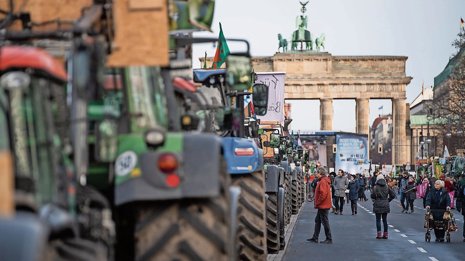 Neuauflage geplant: Kommende Woche wollen Bauern in Berlin demonstrieren. Foto: dpa
