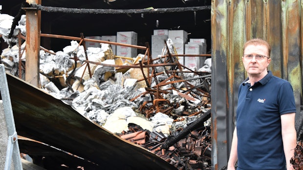 3 Monate nach dem Großbrand: Baustoffzentrum Siemer gibt nicht auf