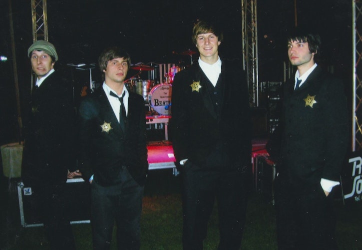 Die Ursprünge der Band liegen im Jahr 2004. Zur damaligen Besetzung gehören Christian Josef, Thomas Harwarth, Jo Maximilian und Gero Heschl (von links). Foto: The Quarrymen Beatles