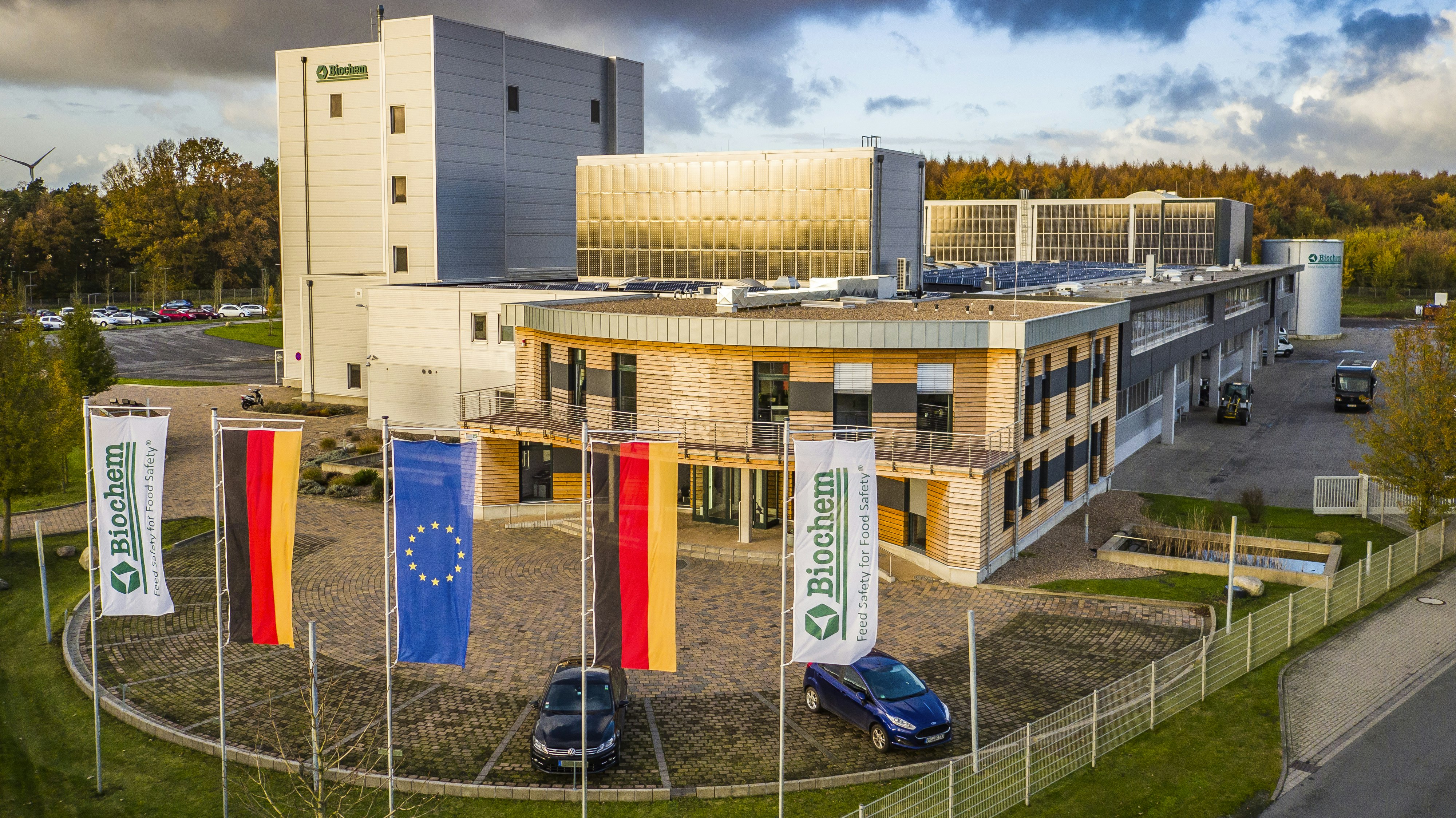 Weltweit tätiger Hersteller von Futtermittelzusätzen: Der Firmensitz der Firma Biochem am Brägeler Forst 13 in Lohne. Foto: Gerald Lampe