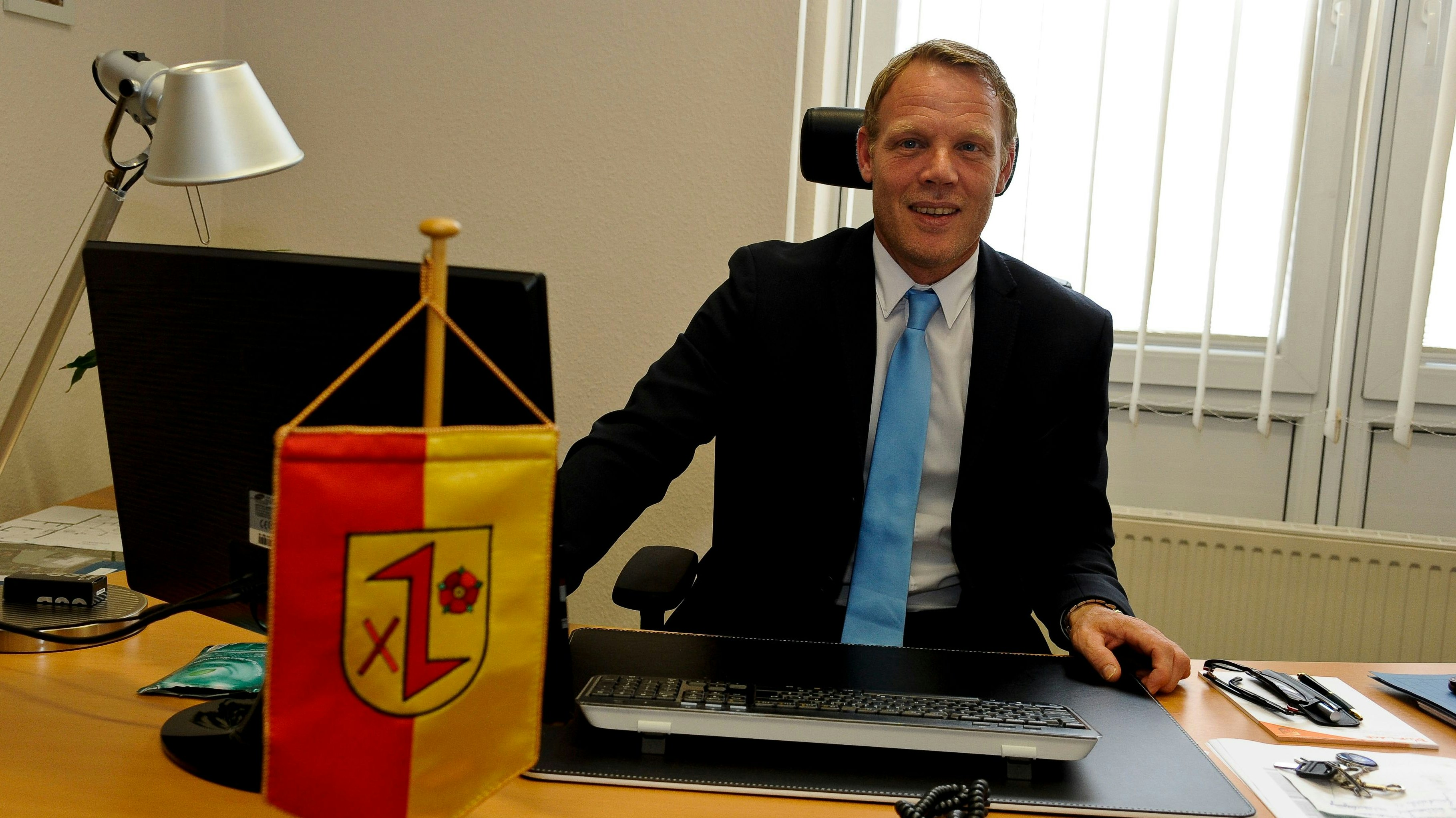 Sitzt nur noch bis zum 31. Oktober auf dem Bürgermeister-Sessel: Frank Bittner. Foto: Wolfgang Huppertz
