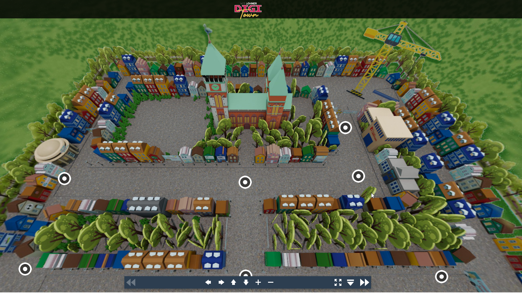So sieht die "Digi-Town" aus. Foto: Screenshot