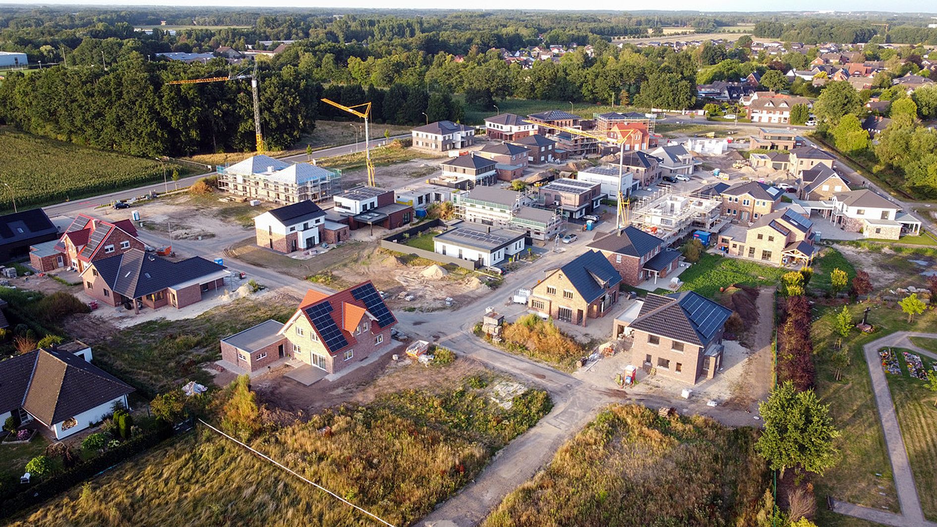 Dinklage wächst weiter: Im Wohngebiet Staggenborg ist auf 44 Grundstücken Platz für Eigenheime und den Mietwohnungsbau. Foto: Daniel Meyer