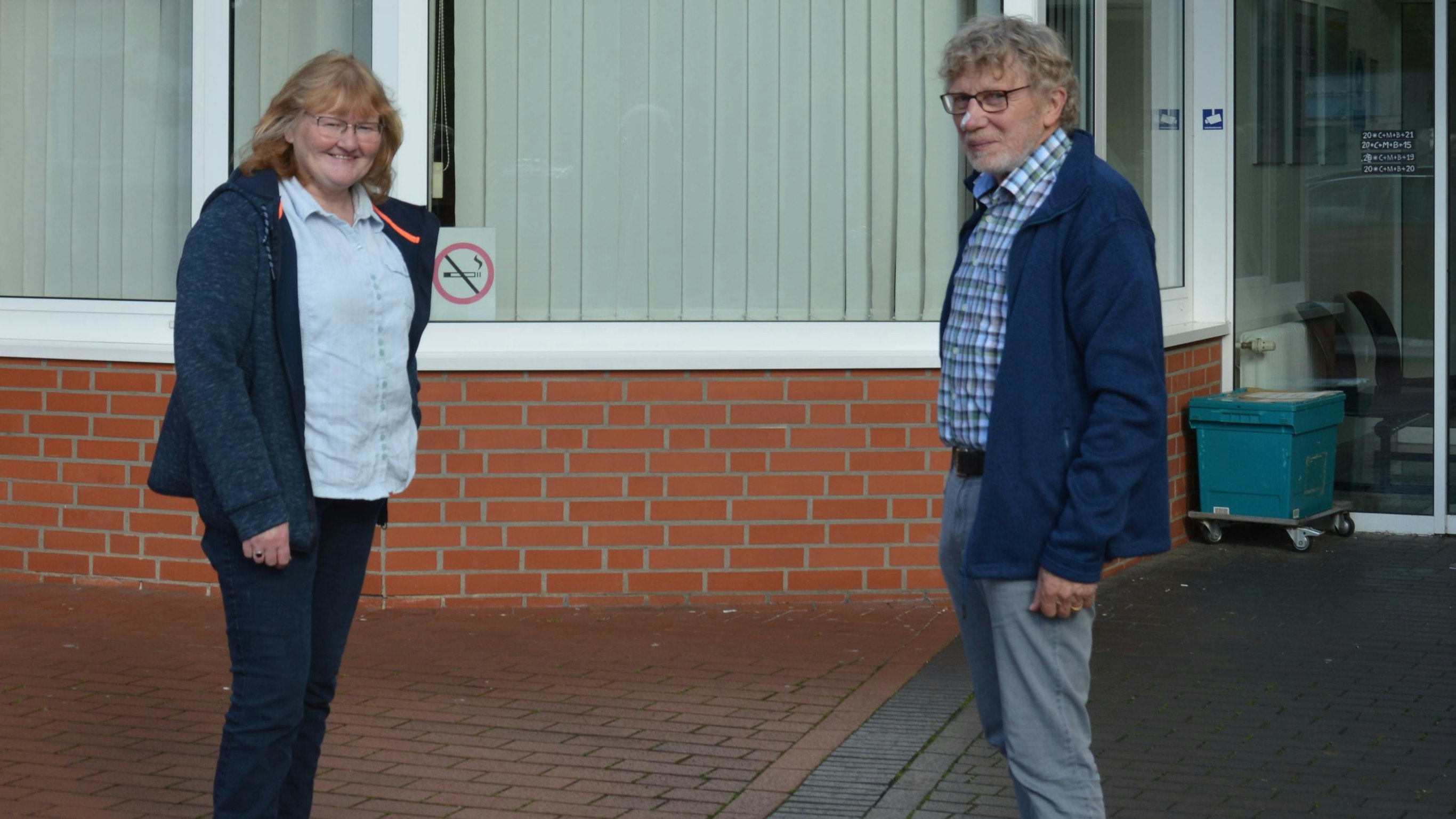 Agnes Menke und Clemens Olberding vom Vorstand des Fördervereins. Foto: Landwehr