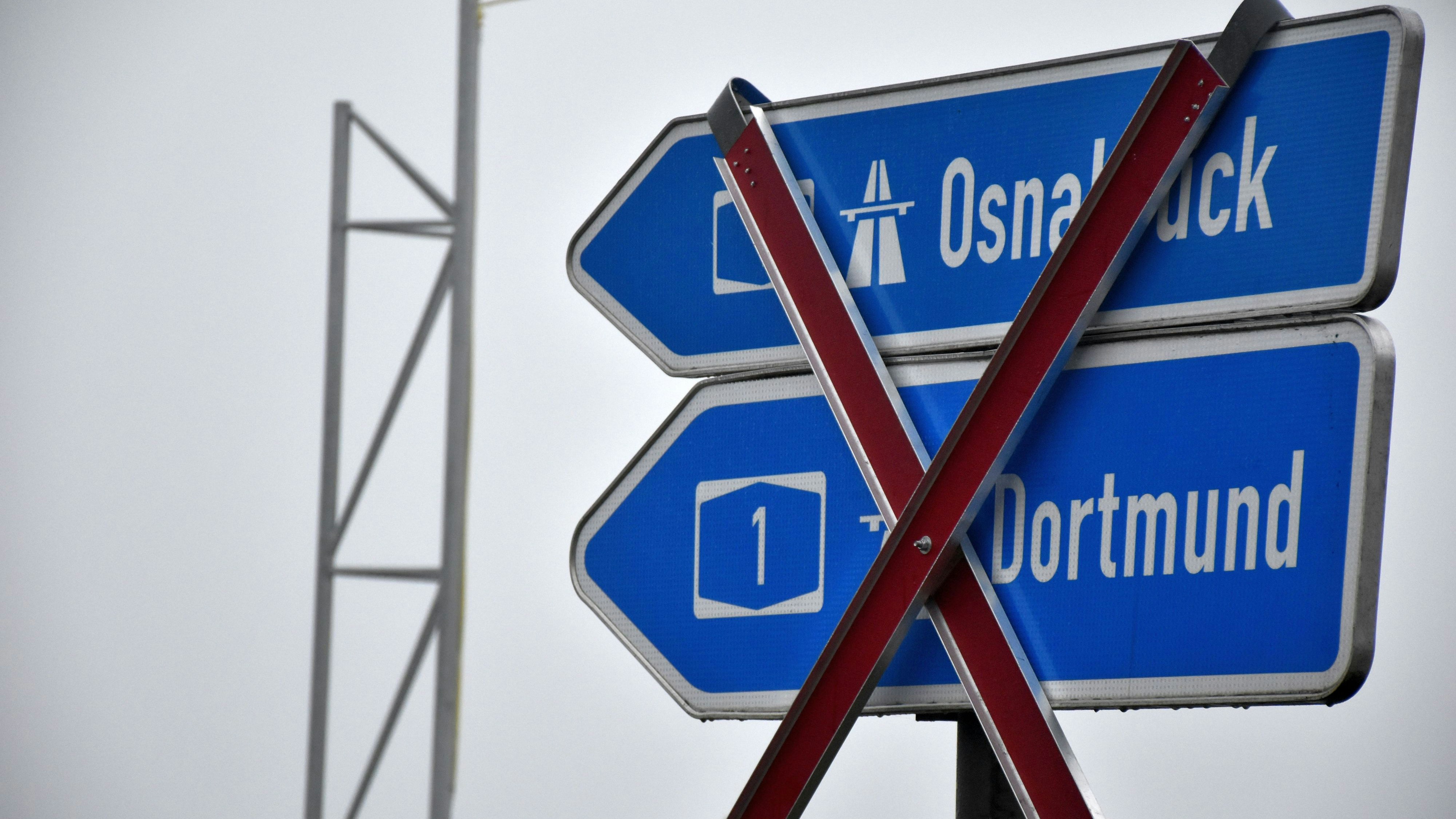 Gesperrt: Die A1 ist von Freitagabend bis Sonntagnachmittag auf Höhe der Anschlussstelle Holdorf voll gesperrt. Foto: Berg