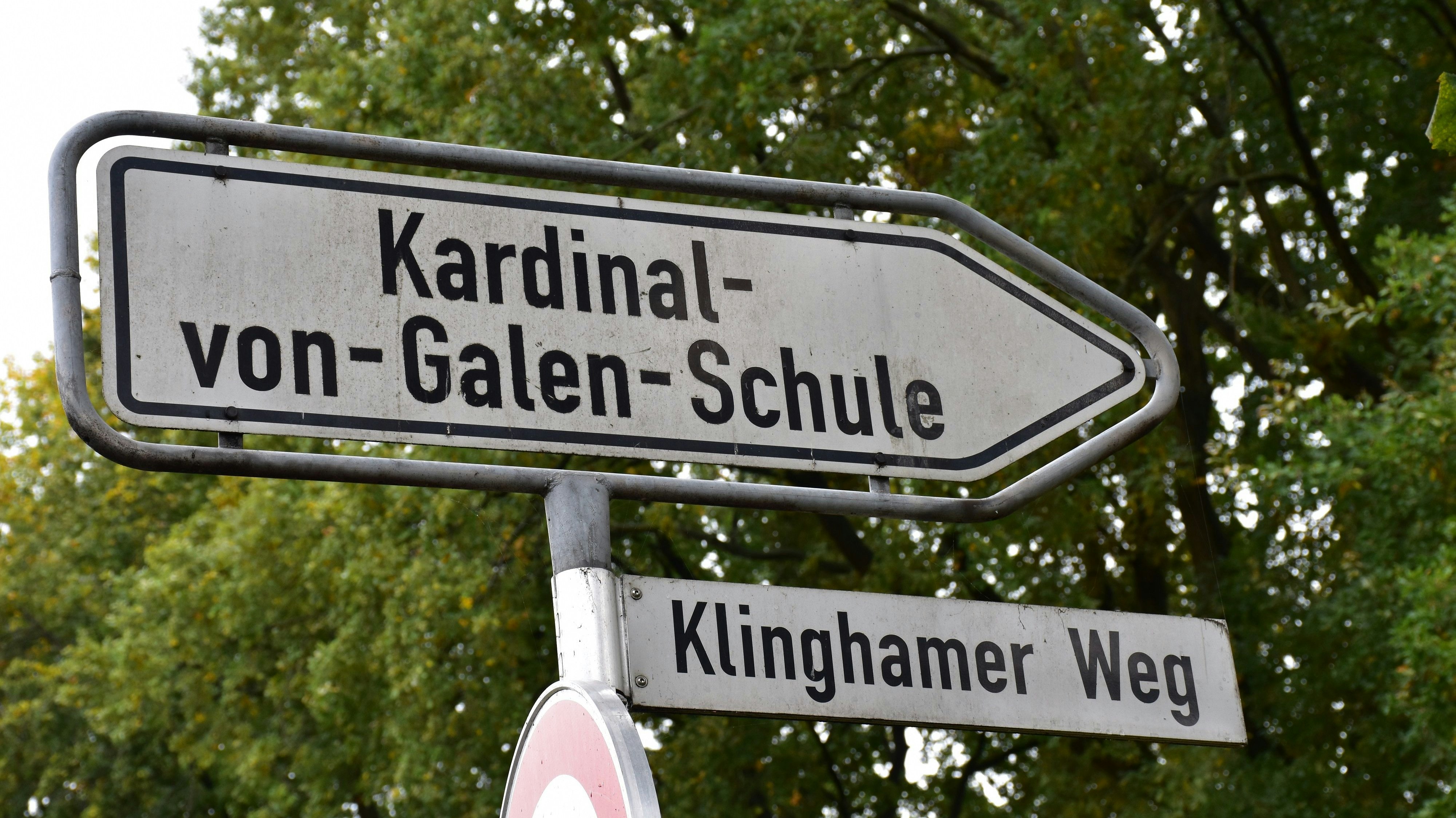 Hier geht's rein: Die Kardinal-von-Galen-Schule Dinklage liegt am Klinghamer Weg. Foto: Böckmann
