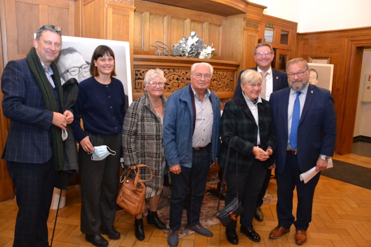 Gäste aus EssenBelgien: Angeführt wurde die Gruppe vom ehemaligen Bürgermeister Frans Schrauwen (rechts). Foto: Meyer