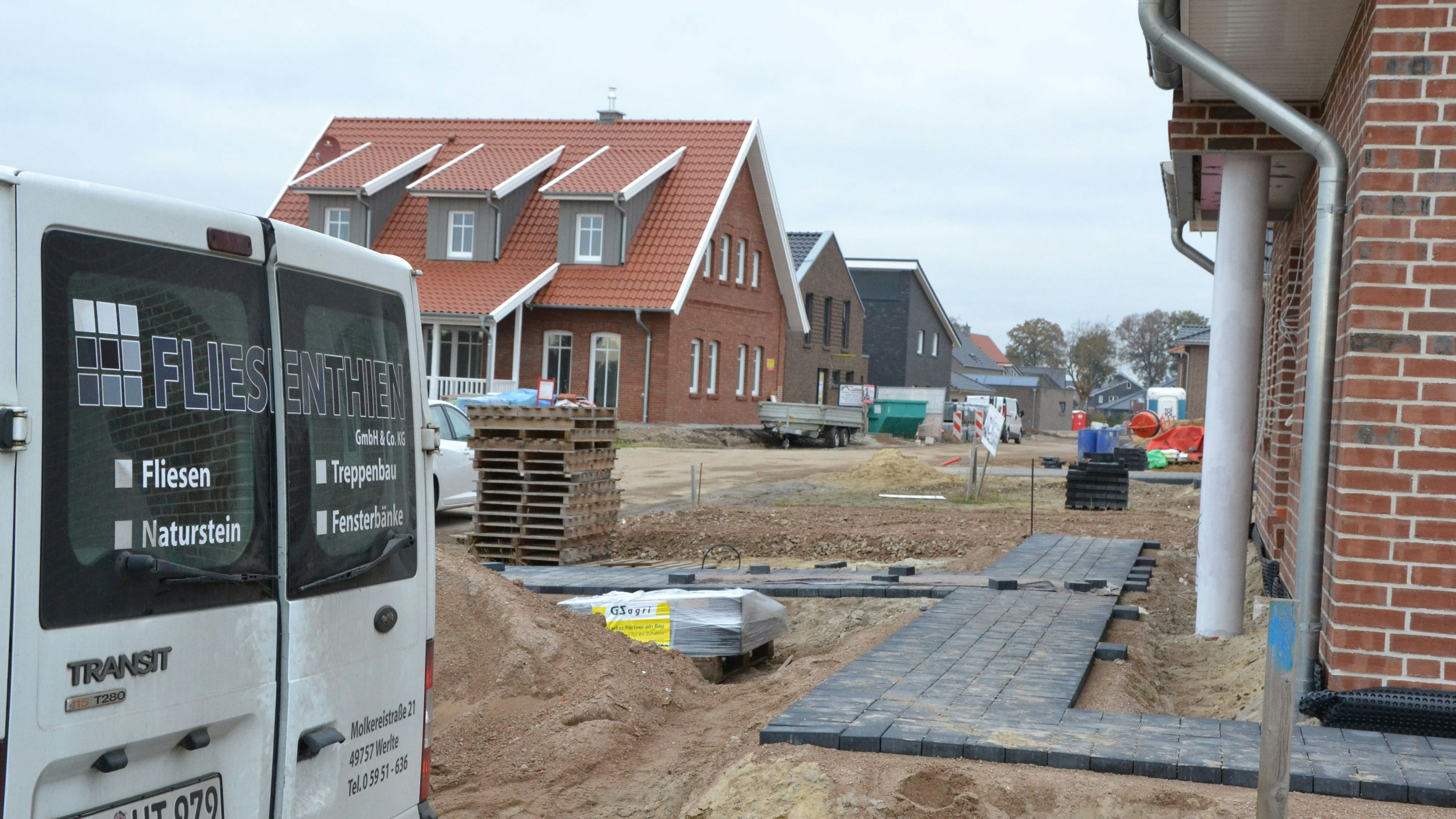 Noch wird gebaut: Im Oldenburger Münsterland ist die Nachfrage nach Grundstücken hoch. Foto: G. Meyer