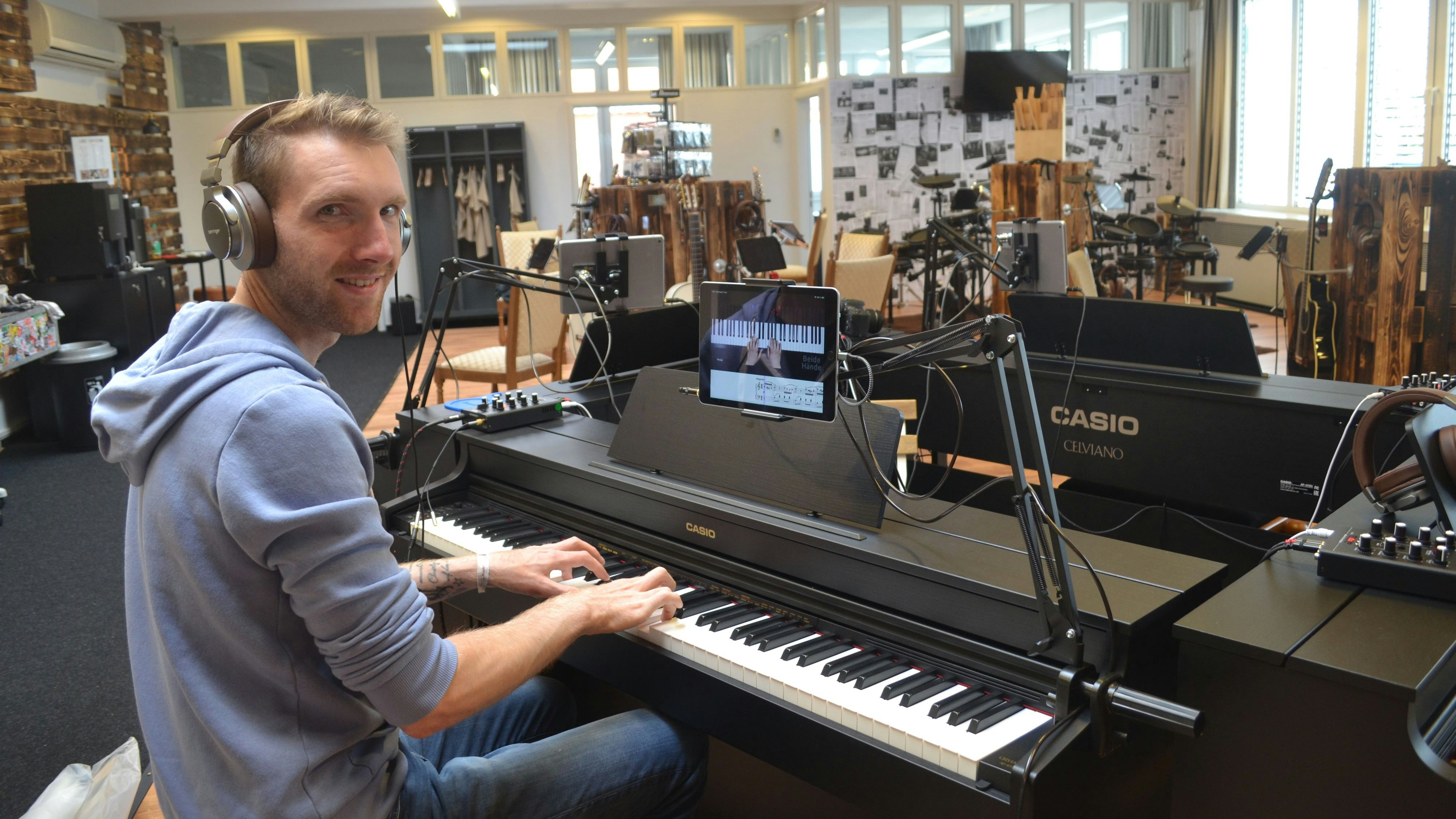 Chris Bruns hofft, mit seinem Musikschul-Konzept Denkblockaden zu lösen. Foto: Schrimper