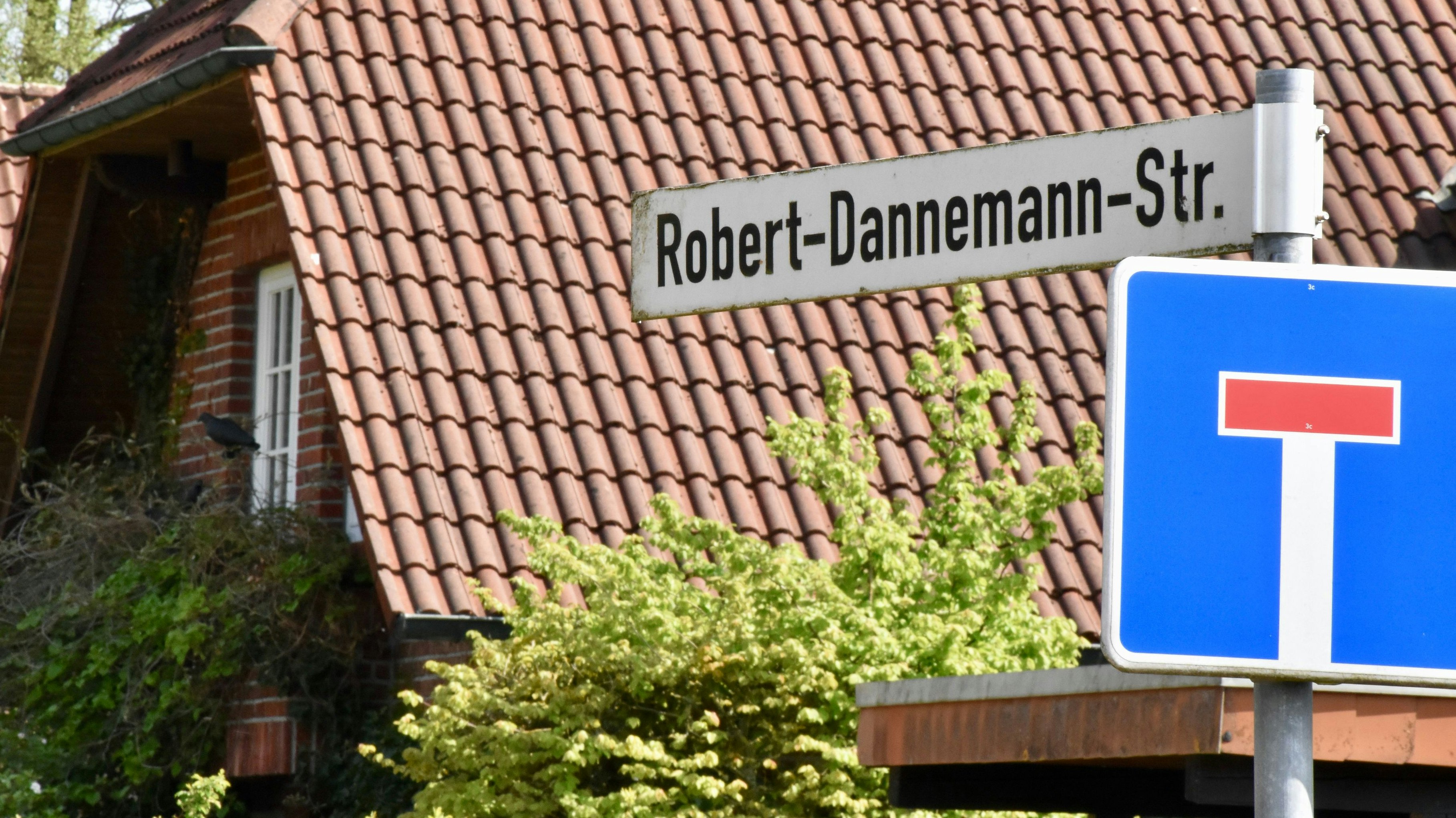 Die Robert-Dannemann-Straße in Vechta: Ihr Namensgeber, ehemaliger Bundestagsabgeordneter und Regierungspräsident, stand zuvor dem NS-Regime näher als lange bekannt. Foto: Berg