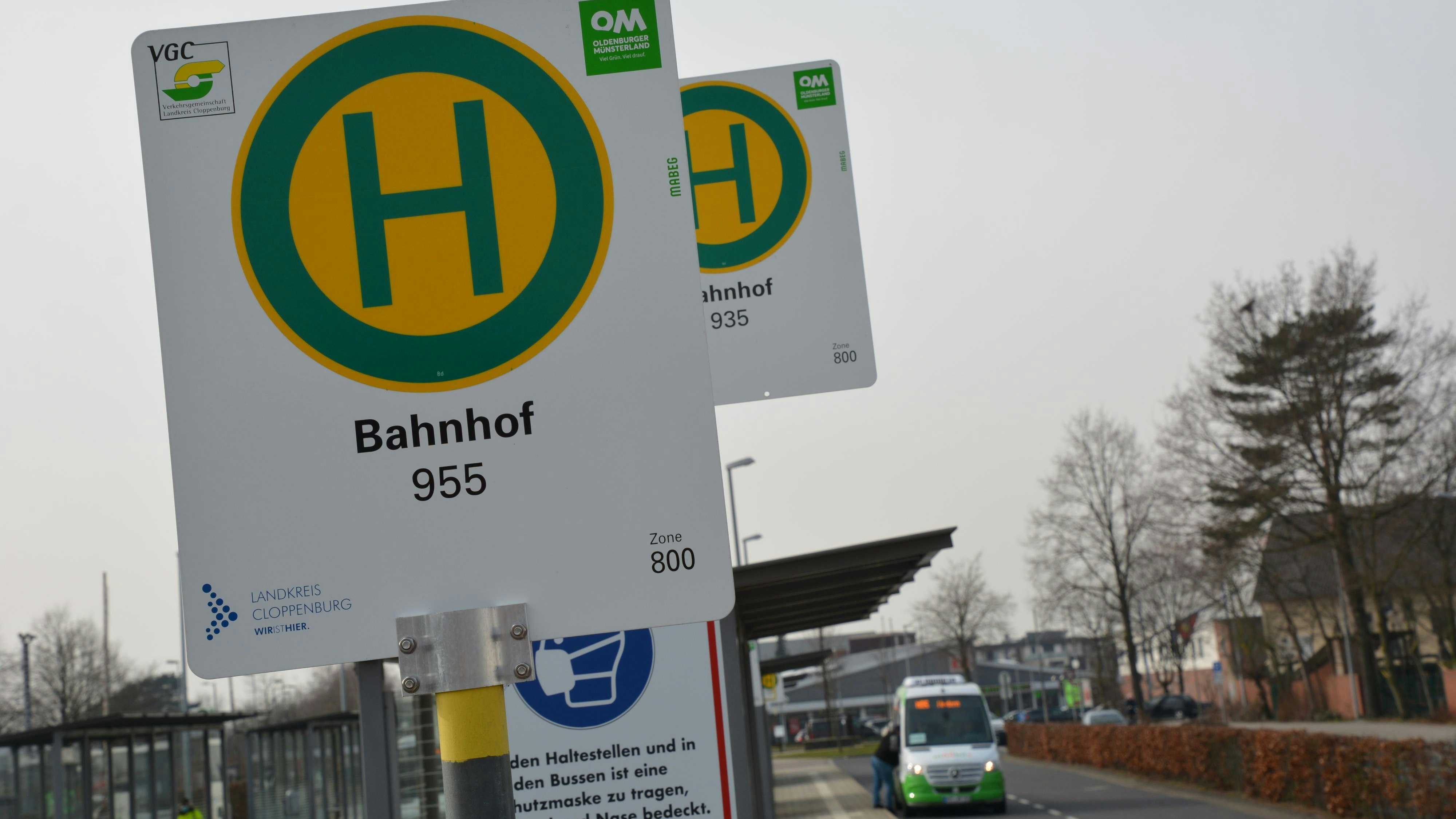 Der Cloppenburger Bahnhof: Hier wäre eine wichtige Haltestation für den Stadtbus. Foto: Hermes