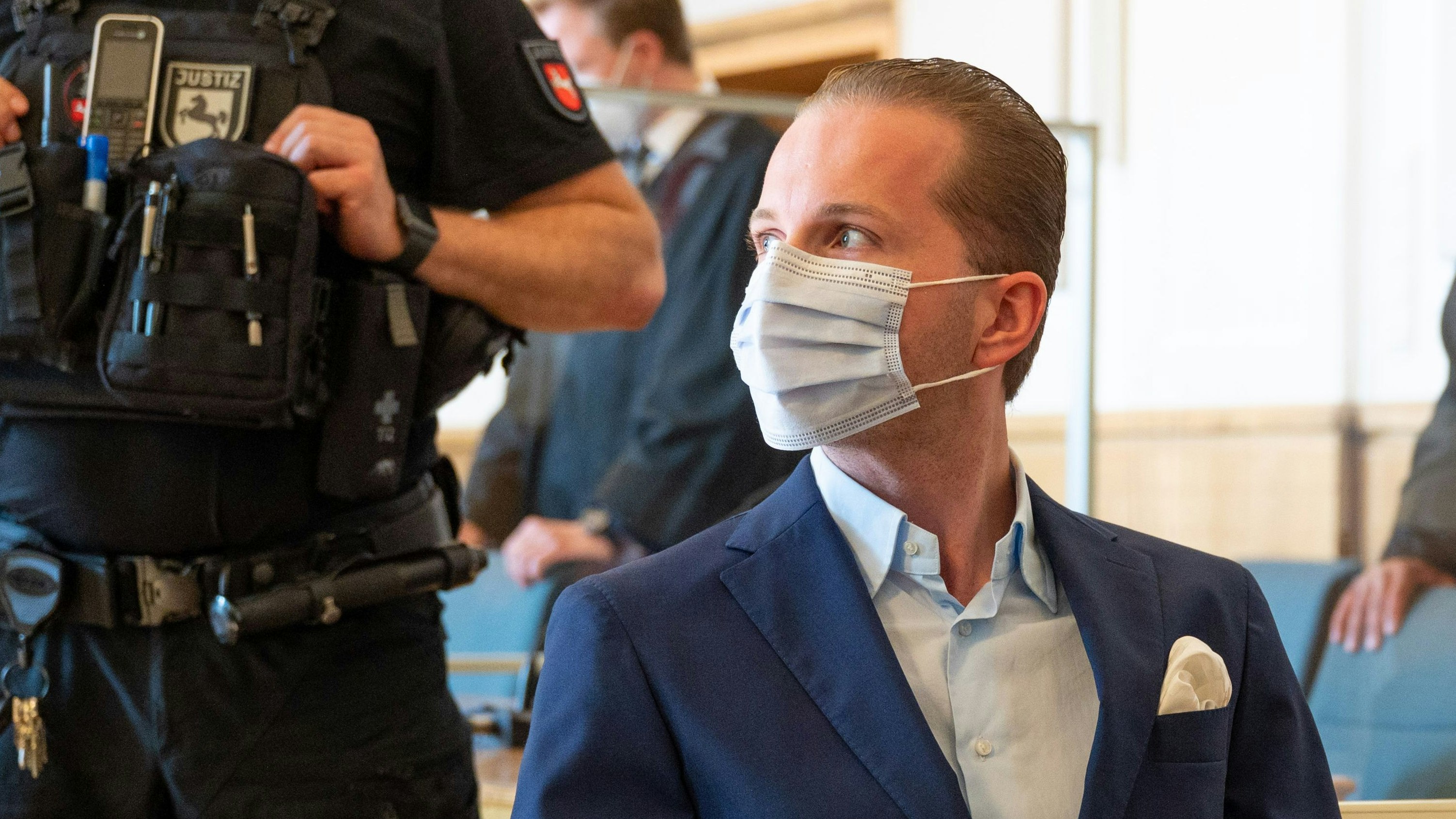 Bestätigte mit seinen Aussagen die Anklage der Staatsanwaltschaft: Hendrik Holt im Landgericht Osnabrück. Foto: M. Niehues