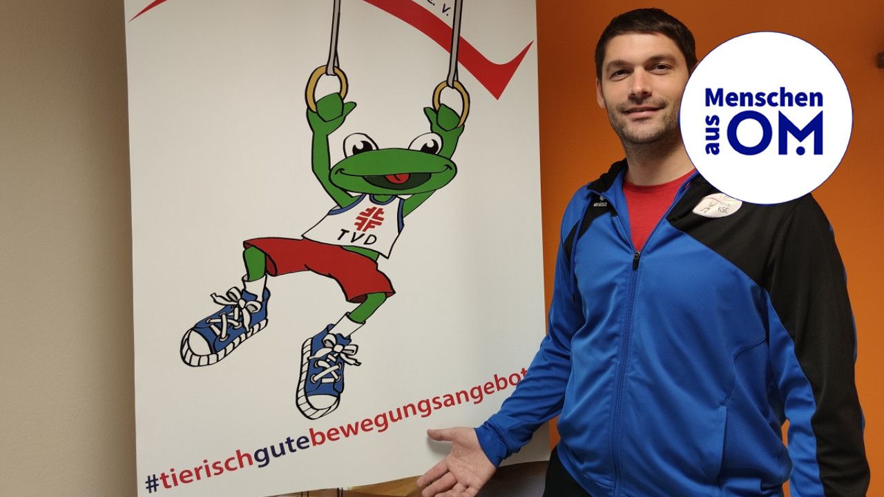 Fabian Lang hat sein Hobby zum Beruf gemacht: Er ist Leiter des Kindersportclubs beim TV Dinklage, Trainer bei RW Damme und beim DFB-Stützpunkt in Vechta. Foto: Röttgers