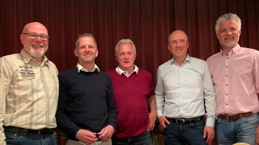 Der neue Vorstand: Stephan Lohmann (von links), Bernhard Broermann, Heiner Hermes, Frank Vallo und Christoph Rohling. Foto: Nonnenmacher
