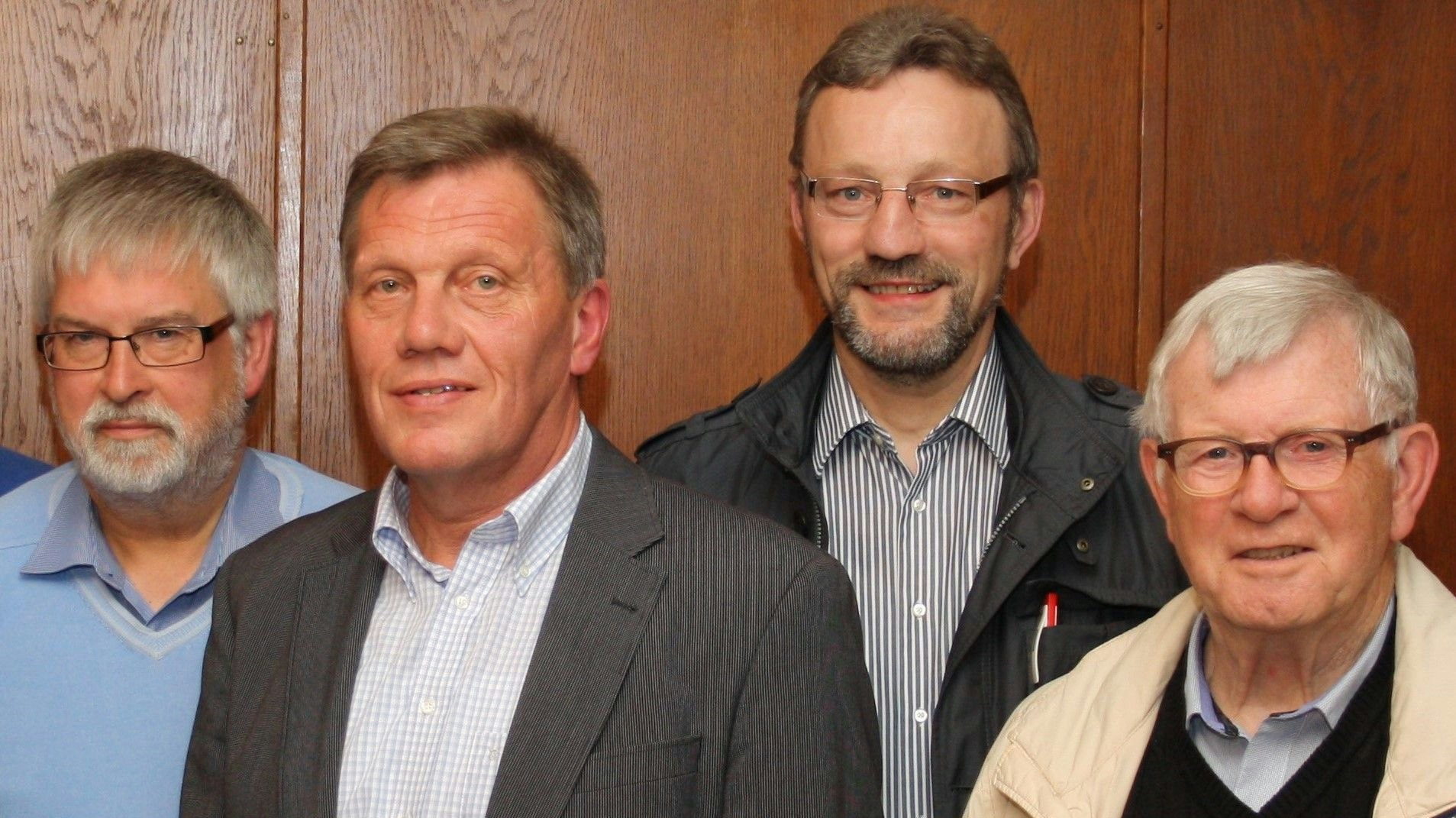Vorstand ohne Beirat: Dr. Josef Willer (von links), Reinhard Lanfer, Bernd Hackstedt und Prof. Dr. Hermann Gelhaus..&nbsp; &nbsp; Foto: Martin Pille