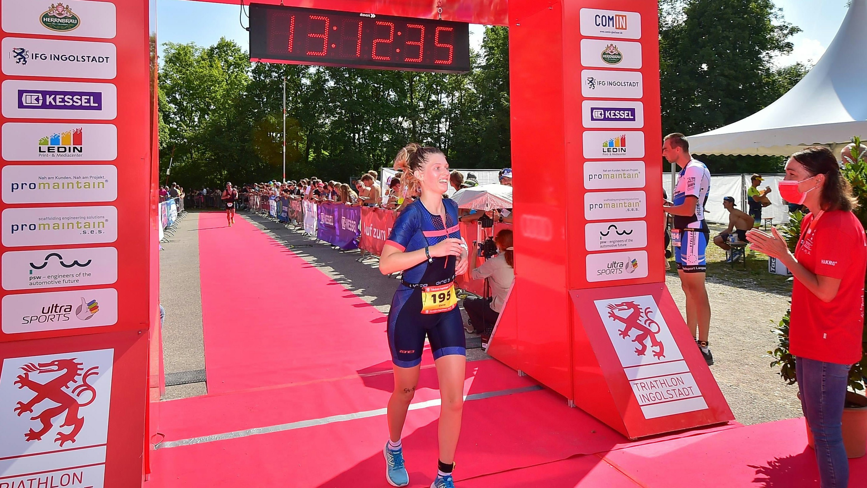 Geschafft: In Ingolstadt absolvierte Gesa Moormann im vergangenen Jahr einen Triathlon über die Mitteldistanz. Foto: Marathon Photos Live