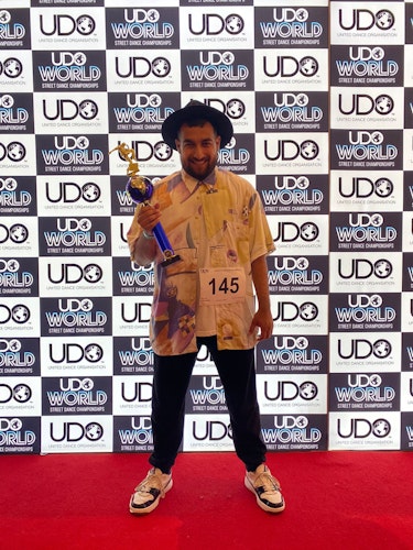 Trat als Solo-Tänzer an: Mahsun Giasar erreichte bei den Udo World Street Dance Championships den 4. Platz. Foto: privat