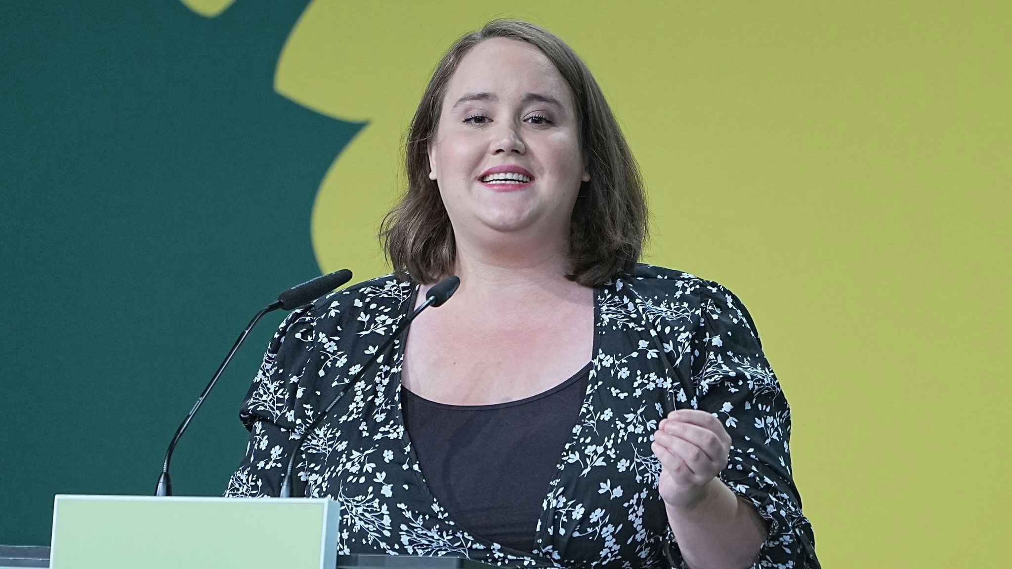 Ricarda Lang, stellvertretende Bundesvorsitzende von Bündnis 90/Die Grünen. Foto: dpa/Kappeler