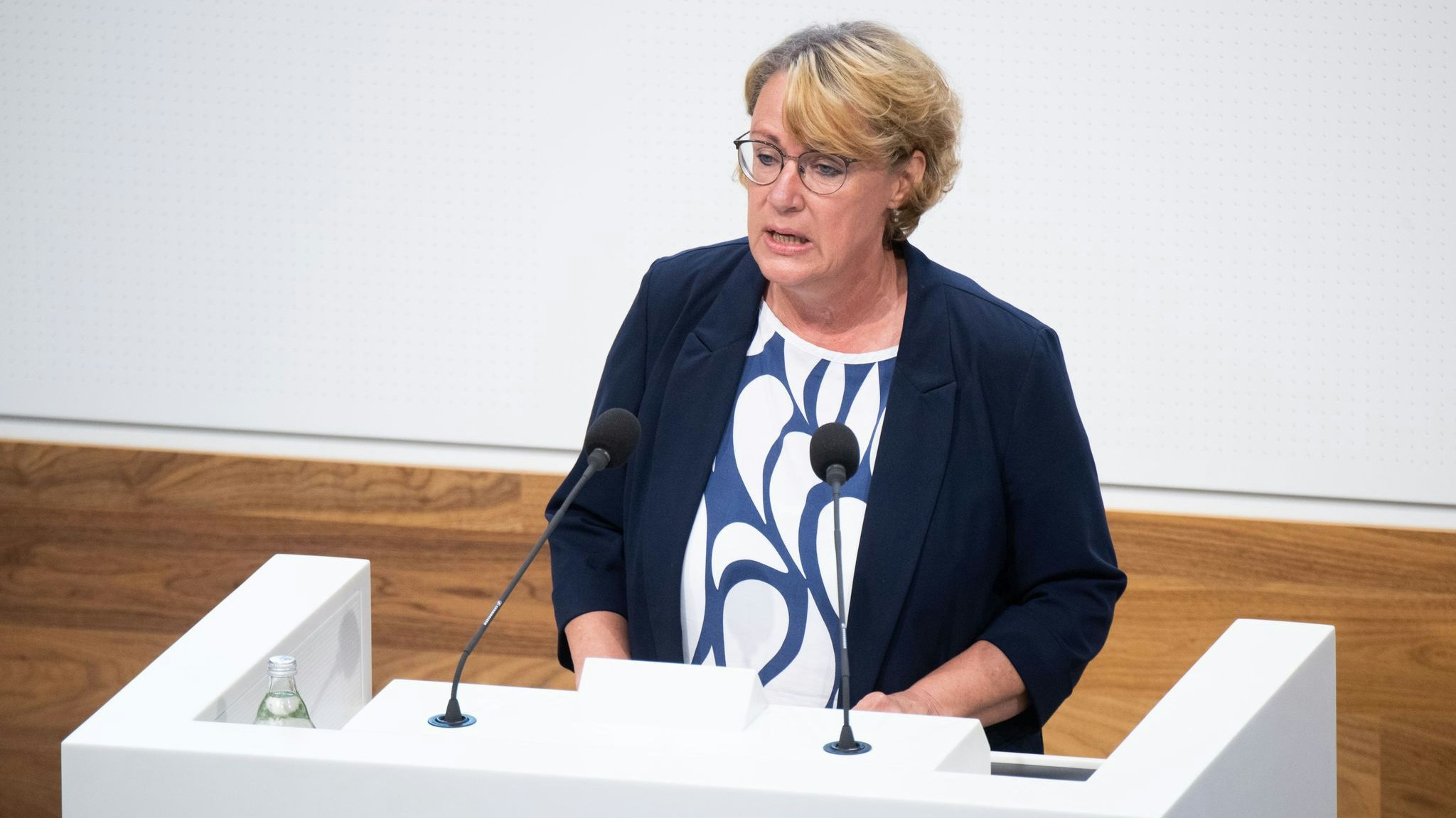 Barbara Otte-Kinast (SPD), Landwirtschaftsministerin Niedersachsen, spricht. Foto: dpa/Stratenschulte