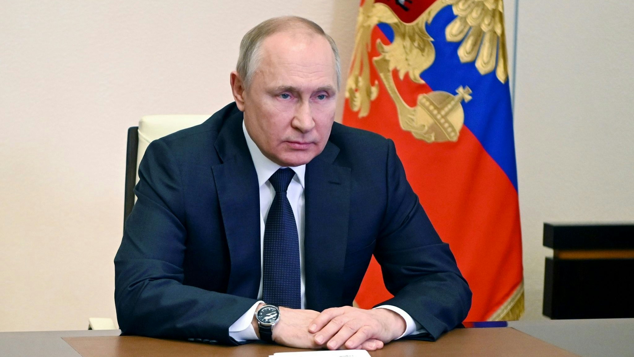 Wladimir Putin: Die wichtigste Forderung ist die Entmilitarisierung der Ukraine. Foto: dpa/Gorshkov