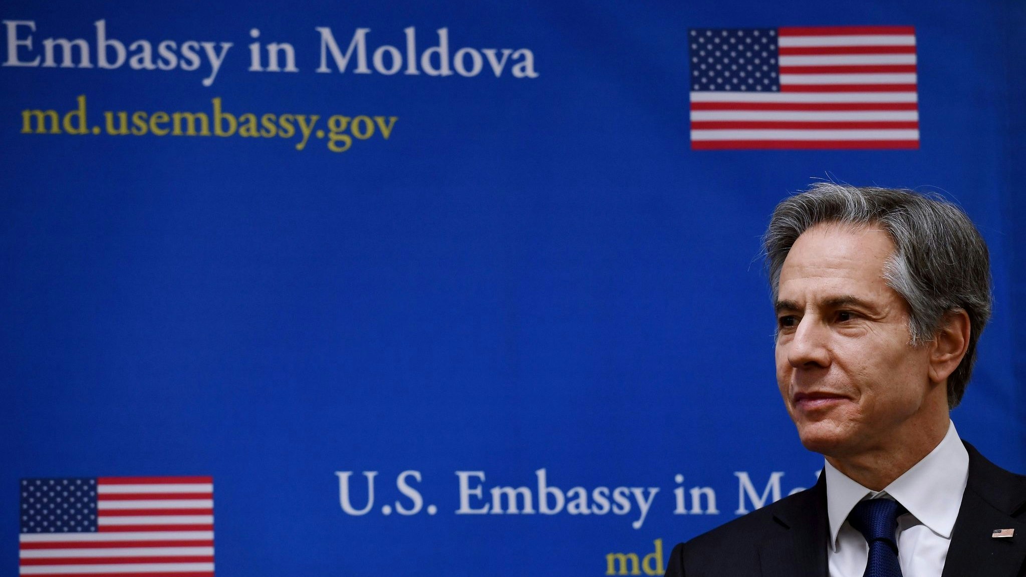 US-Außenminister Antony Blinken erwägt einen Importstopp für Öl aus Russland. Foto: dpa/Douliery