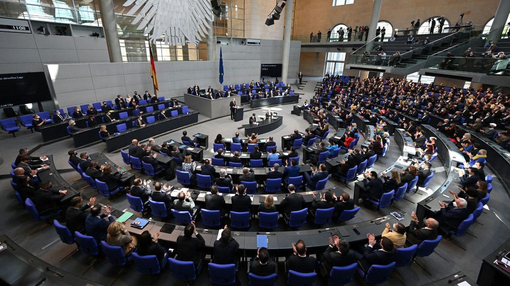 Der Deutsche Bundestag. Foto: dpa
