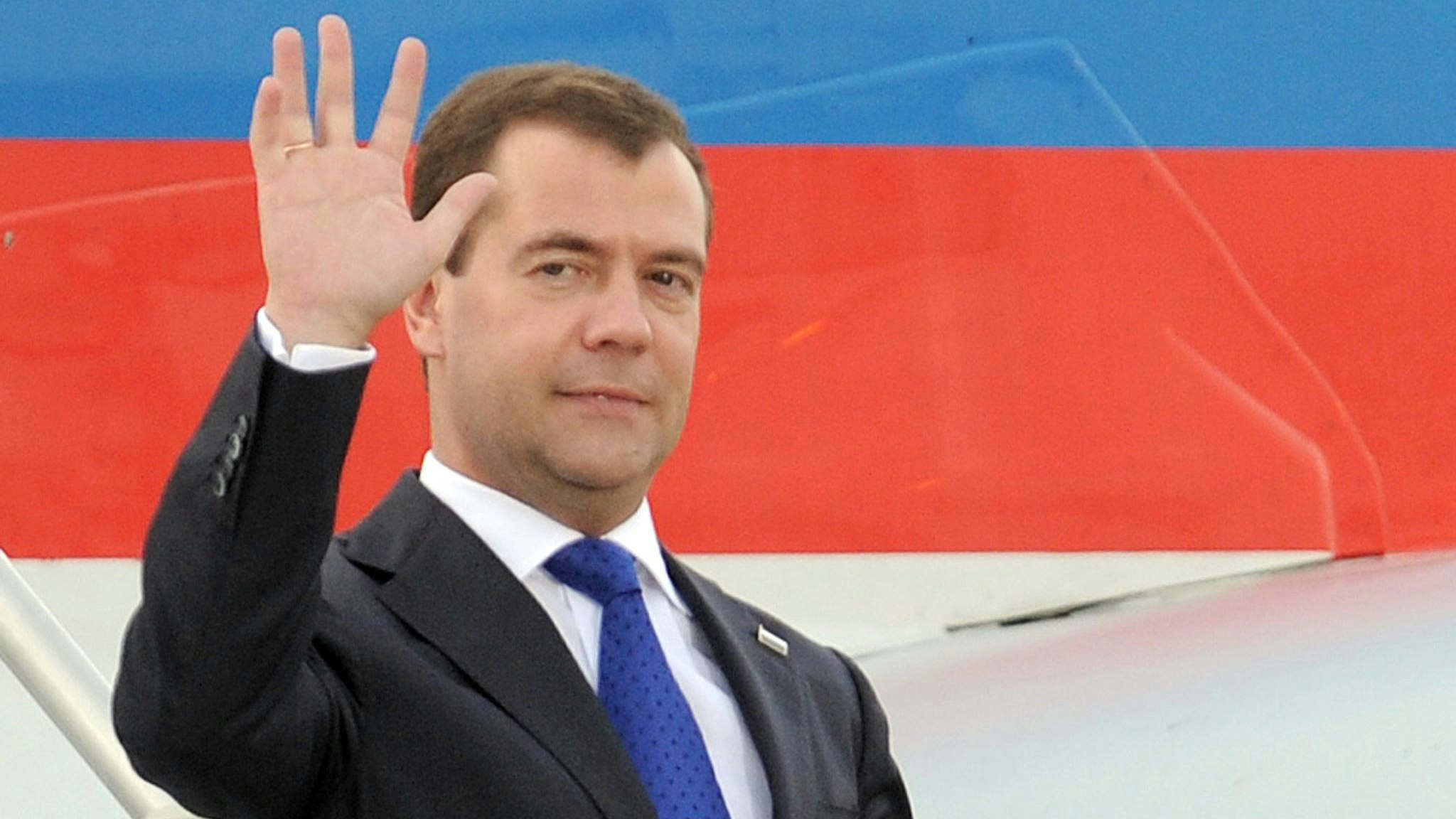 Der ehemalige russische Präsident Dmitri Medwedew. Foto. dpa/Grimm