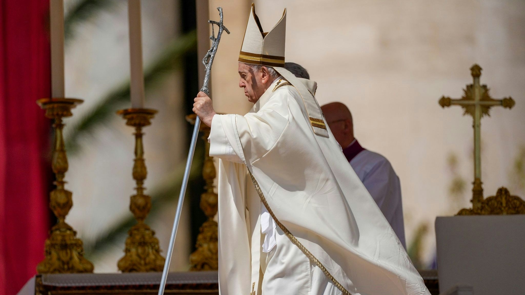 "In meinem Herzen trage ich all die vielen ukrainischen Opfer": Papst Franziskus. Foto: dpa/Tarantino