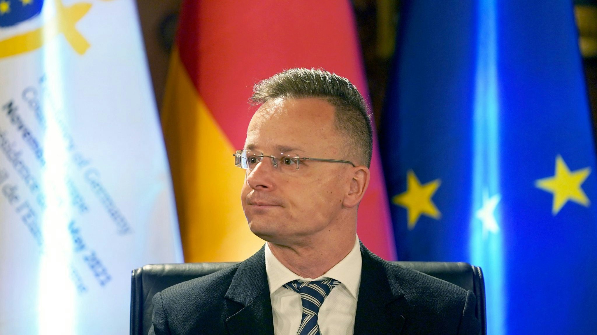 Laut dem ungarischen Außenminister Peter Szijjarto wird Ungarn dem geplanten Sanktionspaket nicht zustimmen. Foto: dpa/Brandt