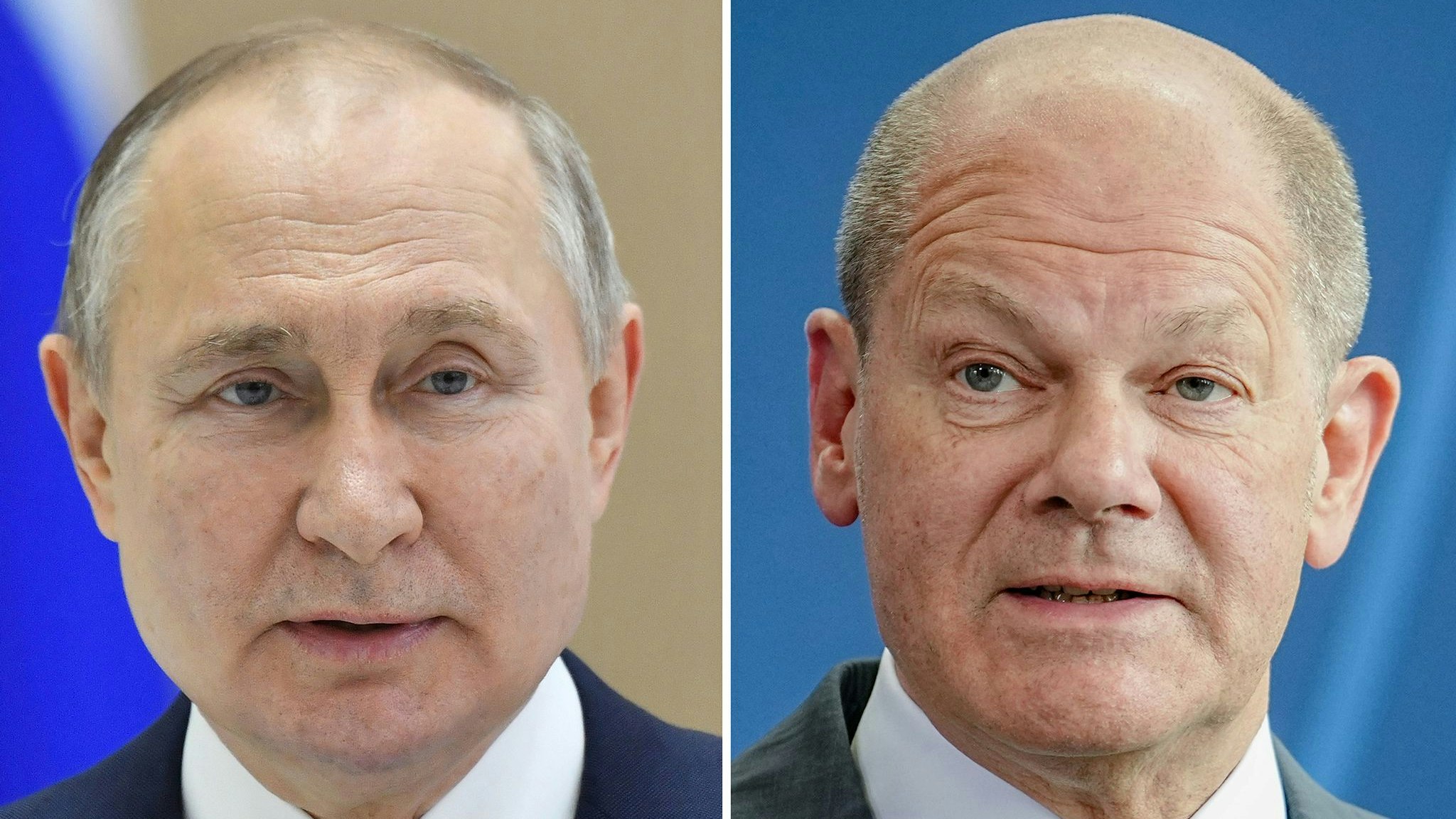 Russlands Präsident Wladimir Putin und Bundeskanzler Olaf Scholz haben nach Angaben aus Moskau wieder miteinander telefoniert. Foto: dpa/Nietfeld
