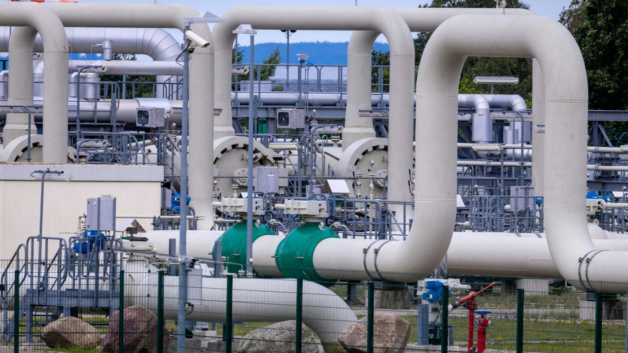Die Gasempfangsstation der Ostseepipeline Nord Stream 1. Foto: dpa/Büttner