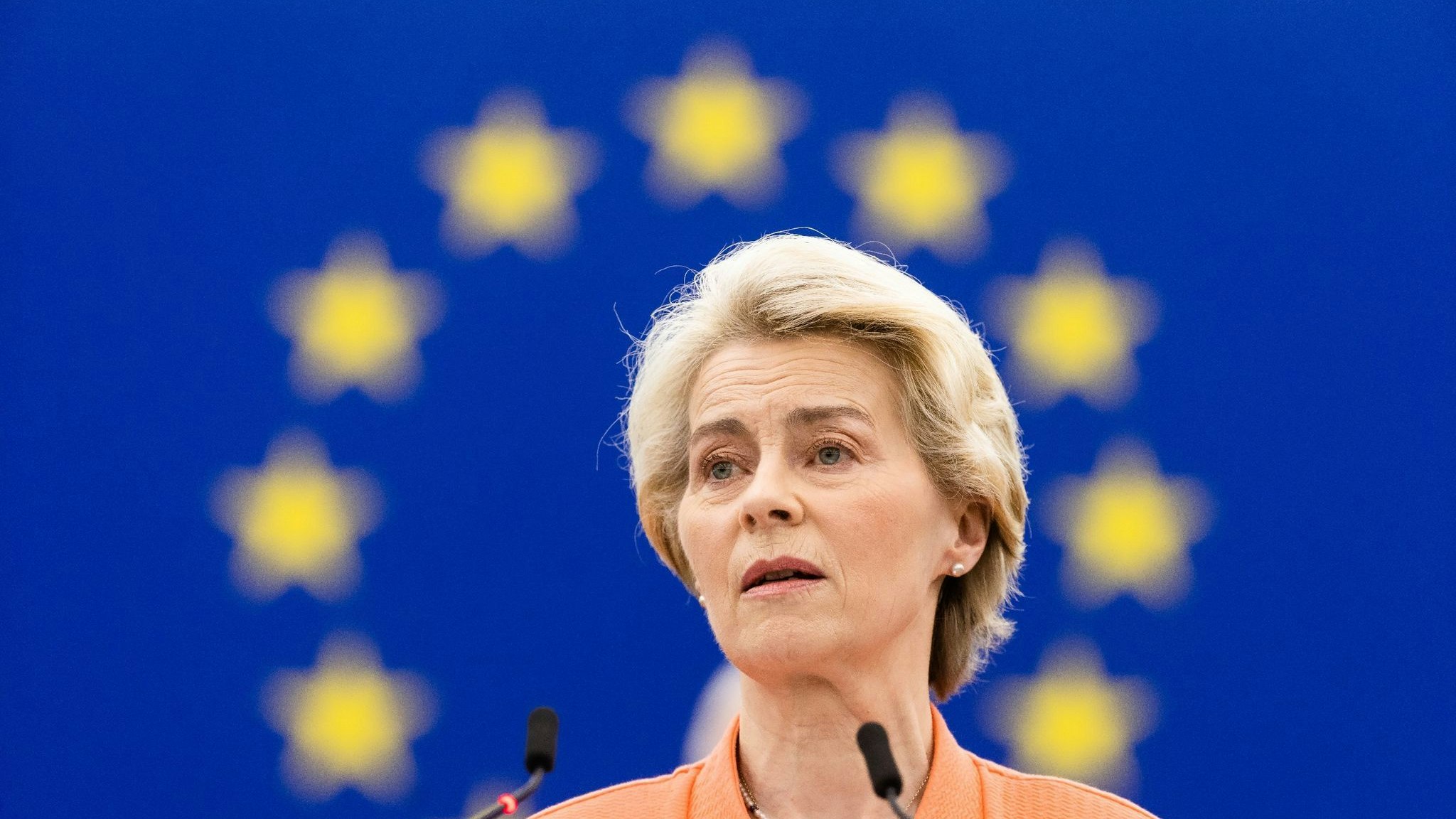 Ein Positionspapier ihrer eigenen Partei stellt von EU-Kommissionspräsidentin Ursula von der Leyen (CDU) vorgestellte Klima- und Umweltschutzgesetze in Frage. Foto: dpa/von Ditfurth