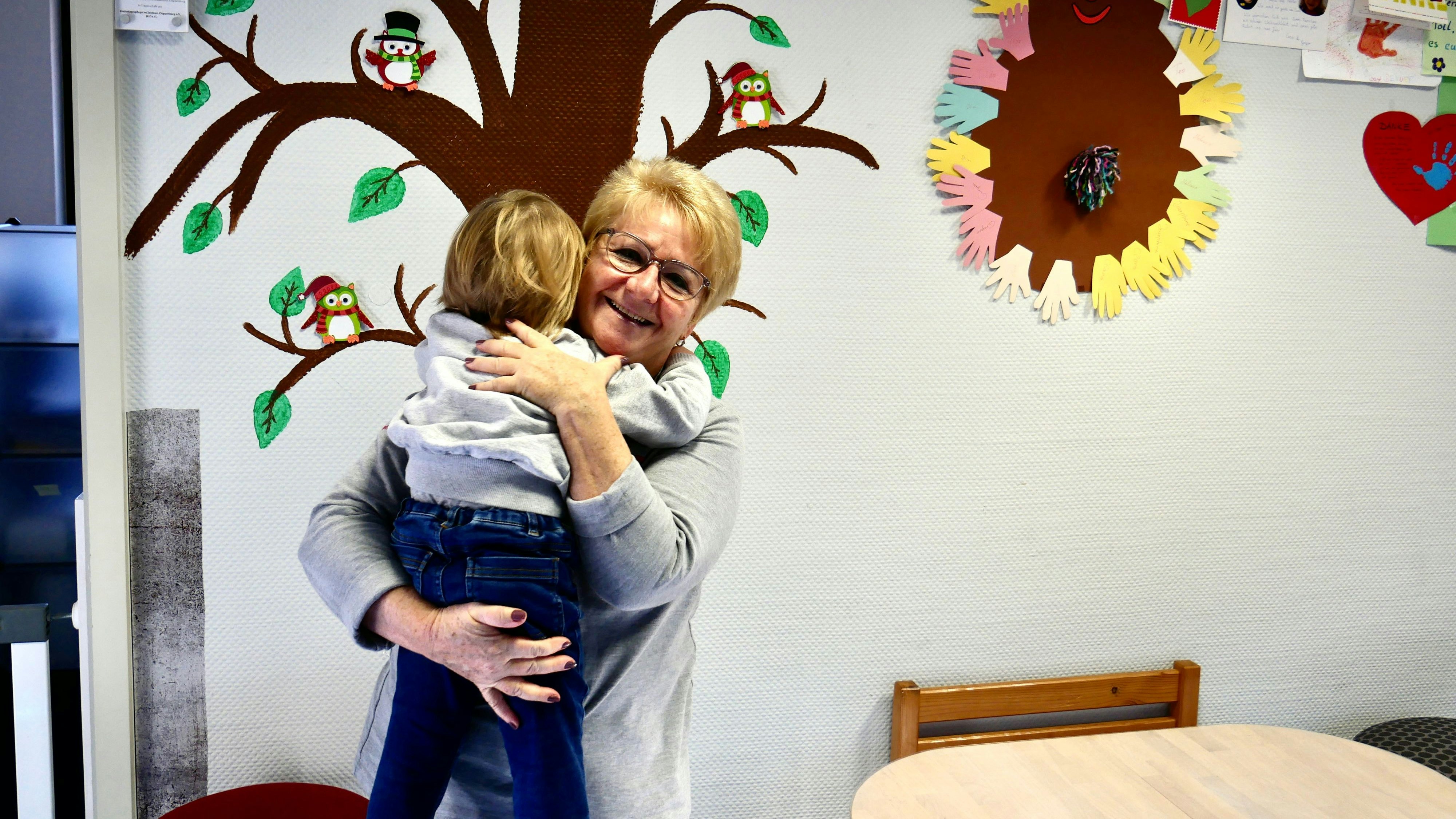 Von Anfang an dabei: Olga Buchhammer ist eine von zwei festangestellten Kindertagespflegepersonen im "Wolkentanz". Foto: Dickerhoff
